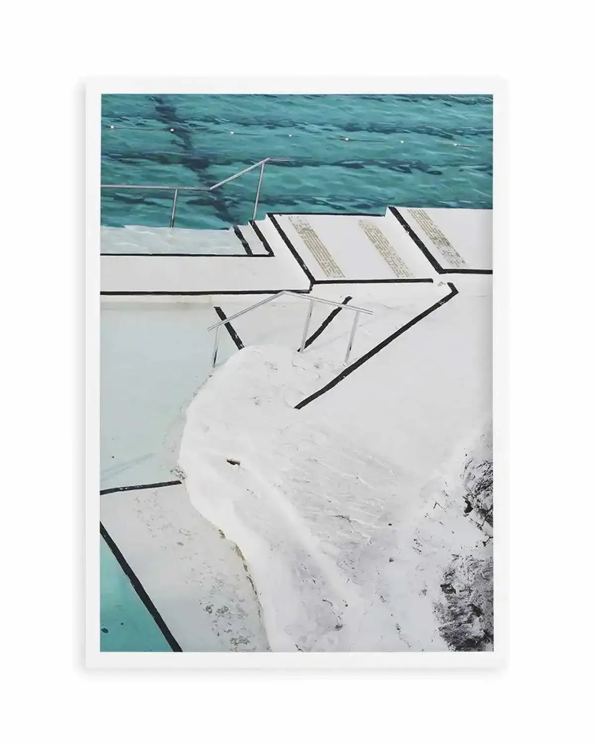 Bondi Pool View Art Print from Olive et Oriel where you can shop wallpaper and artworks online