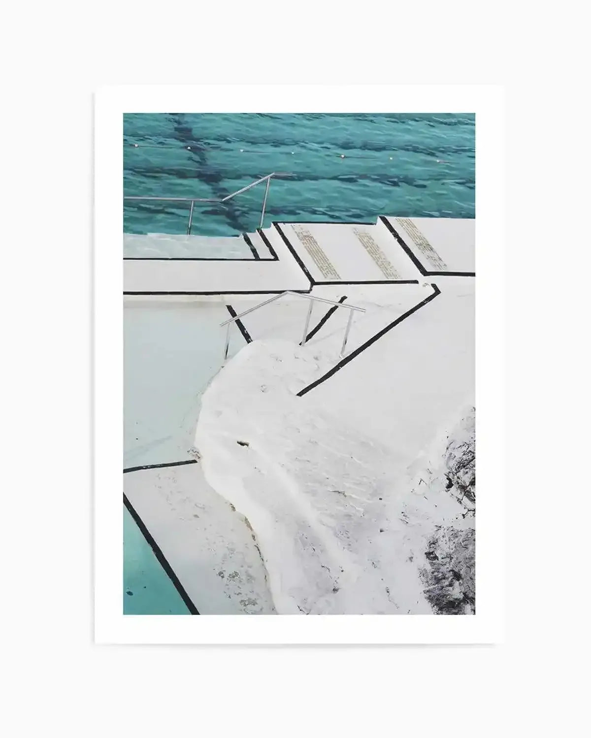 Bondi Pool View Art Print from Olive et Oriel where you can shop wallpaper and artworks online