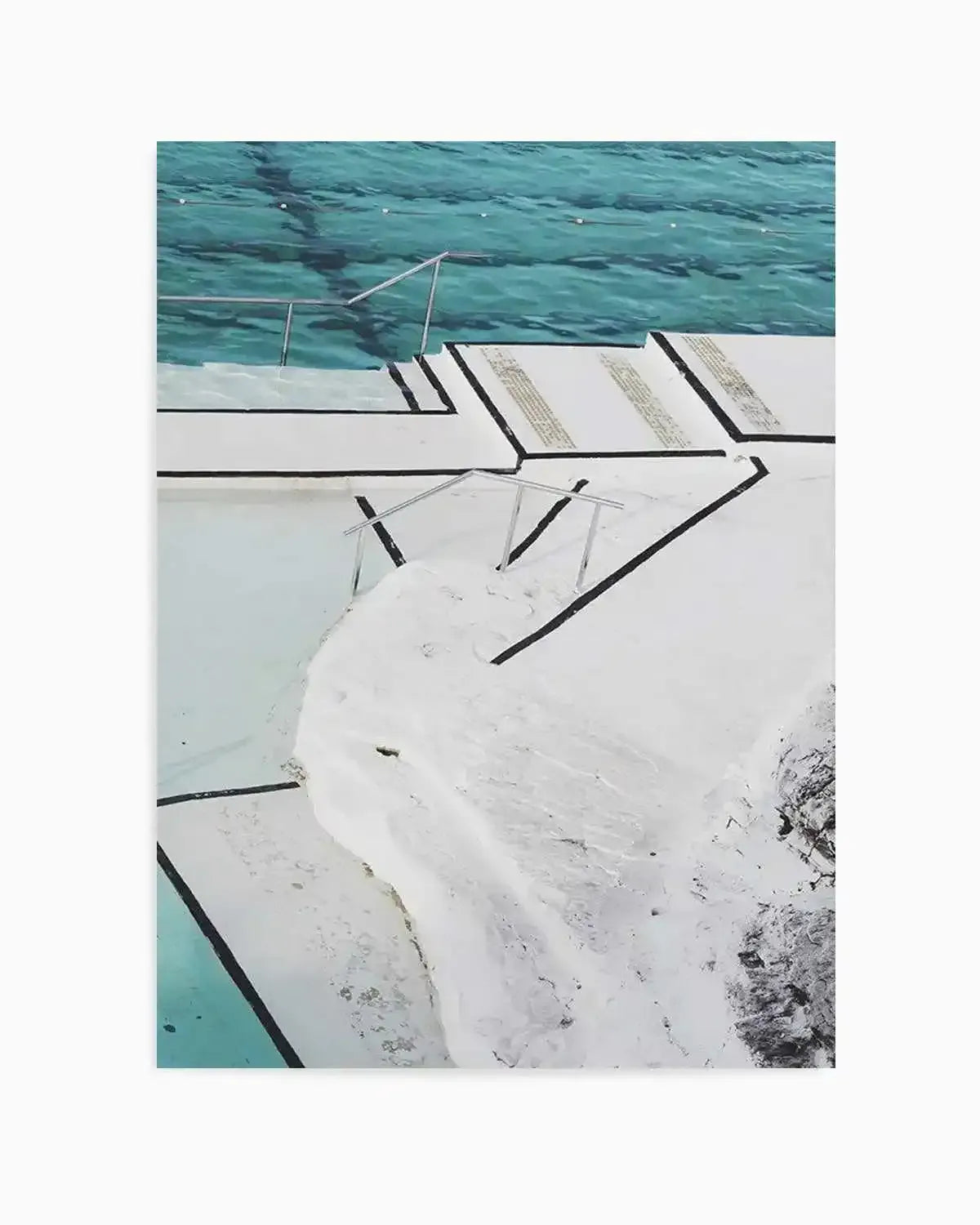 Bondi Pool View Art Print from Olive et Oriel where you can shop wallpaper and artworks online