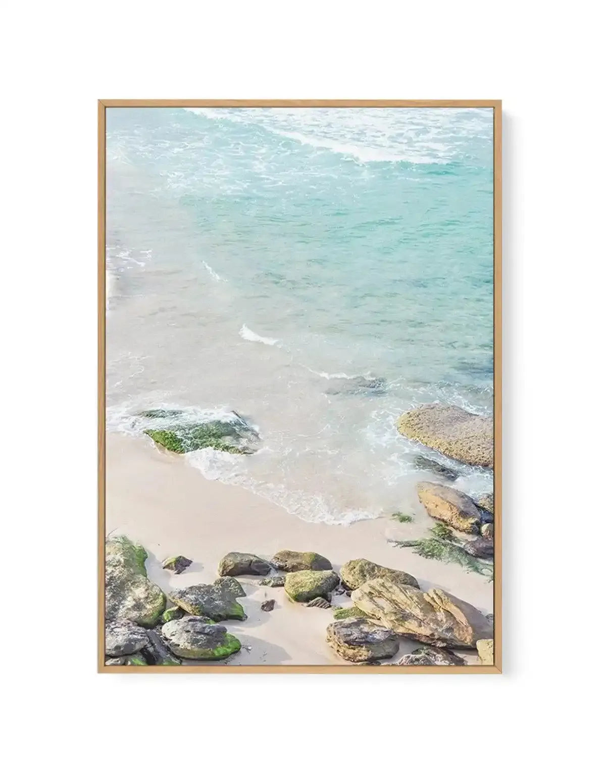 Bondi Rocks | Framed Canvas-CANVAS-You can shop wall art online with Olive et Oriel for everything from abstract art to fun kids wall art. Our beautiful modern art prints and canvas art are available from large canvas prints to wall art paintings and our proudly Australian artwork collection offers only the highest quality framed large wall art and canvas art Australia - You can buy fashion photography prints or Hampton print posters and paintings on canvas from Olive et Oriel and have them deli