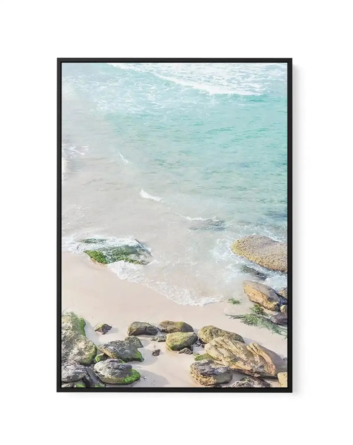 Bondi Rocks | Framed Canvas-CANVAS-You can shop wall art online with Olive et Oriel for everything from abstract art to fun kids wall art. Our beautiful modern art prints and canvas art are available from large canvas prints to wall art paintings and our proudly Australian artwork collection offers only the highest quality framed large wall art and canvas art Australia - You can buy fashion photography prints or Hampton print posters and paintings on canvas from Olive et Oriel and have them deli