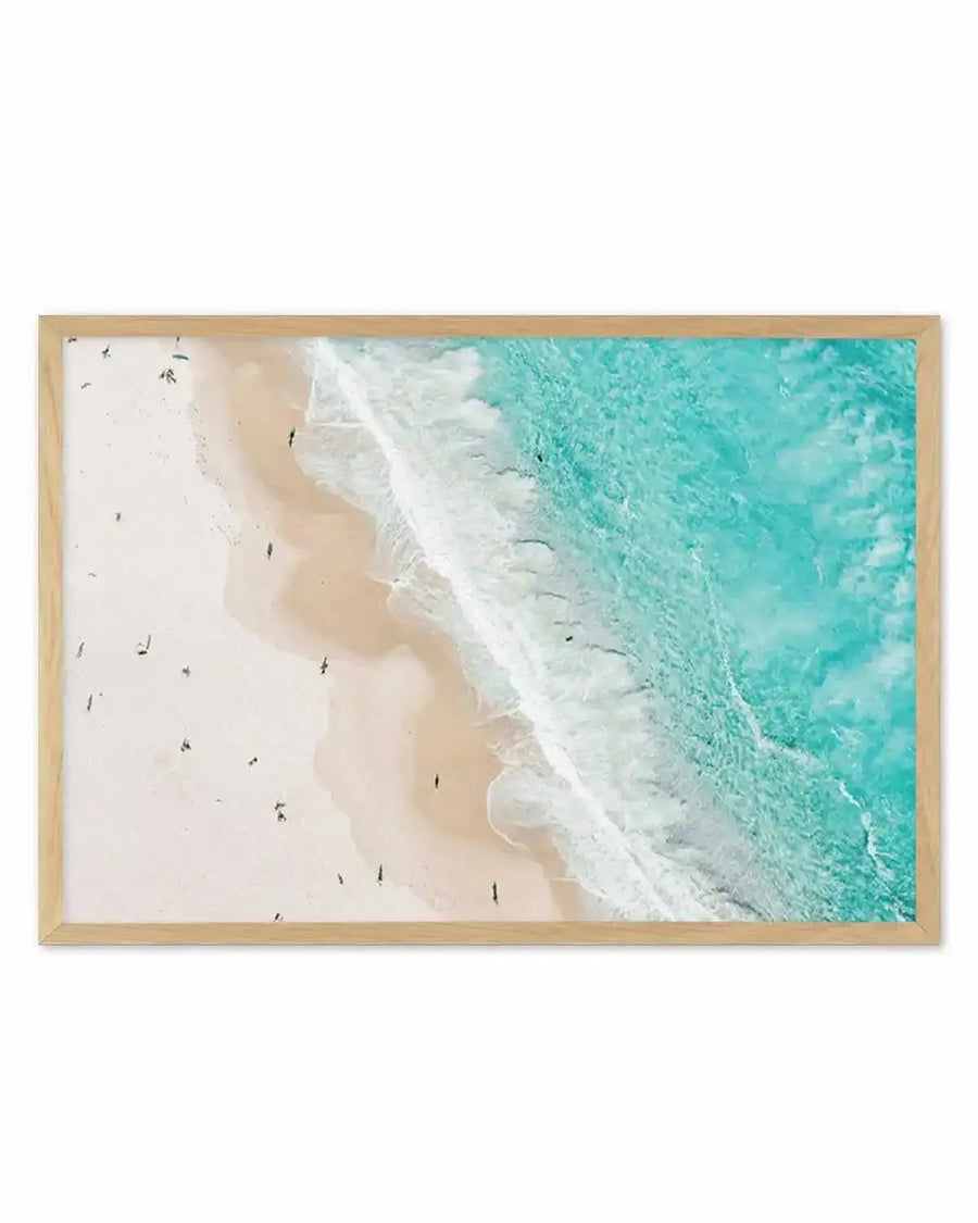Bondi Splits | Aerial Photo Wall Art Print coastal art print