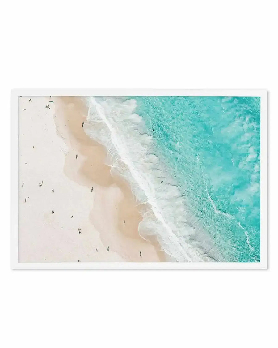 Bondi Splits | Aerial Photo Wall Art Print coastal art print