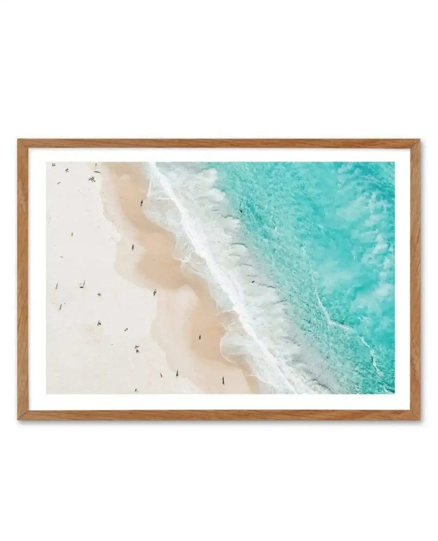 Bondi Splits | Aerial Photo Wall Art Print coastal art print