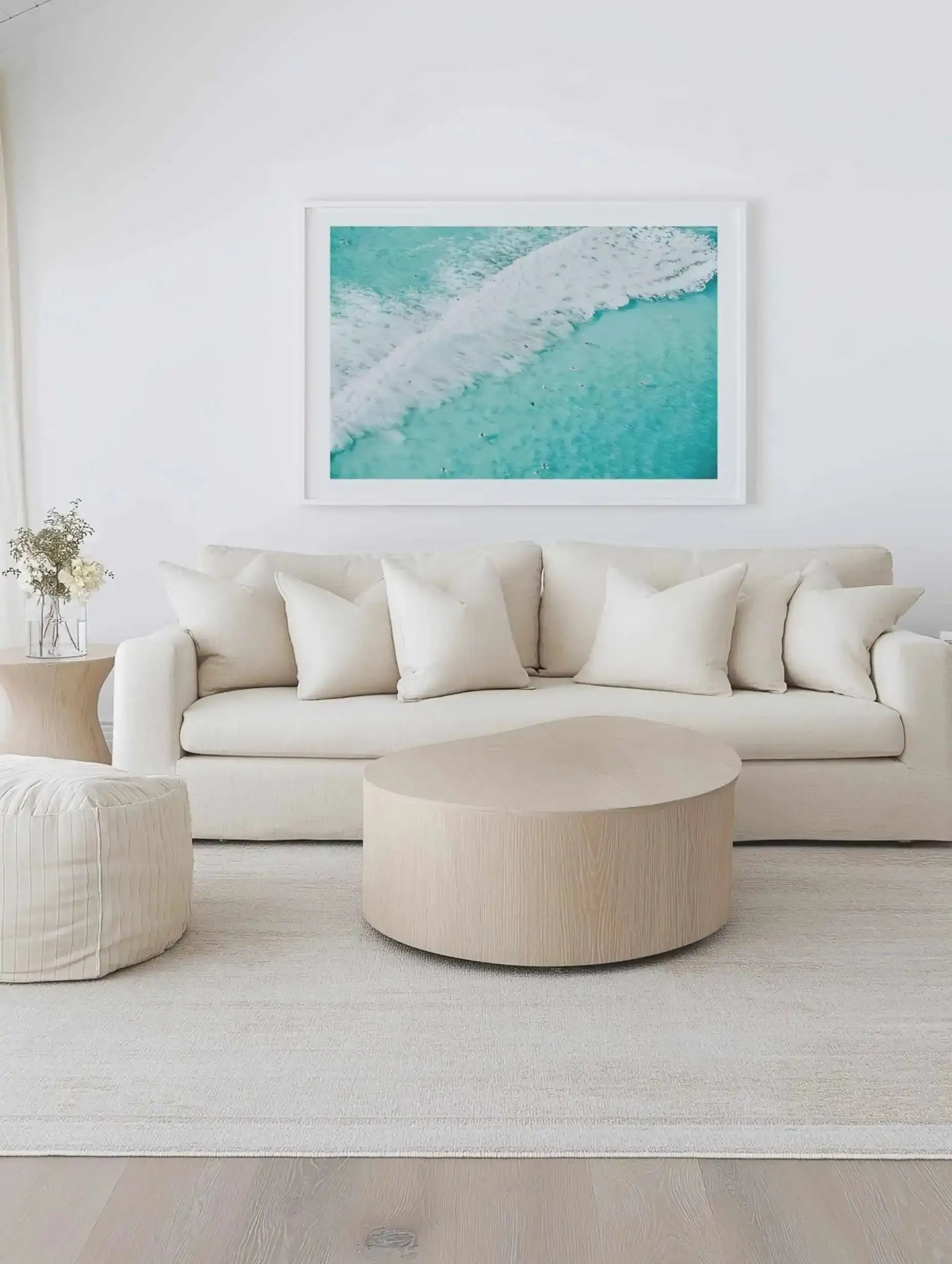 Bondi Surf | Aerial Photo Wall Art Print from Olive et Oriel where you can shop wallpaper and artworks online