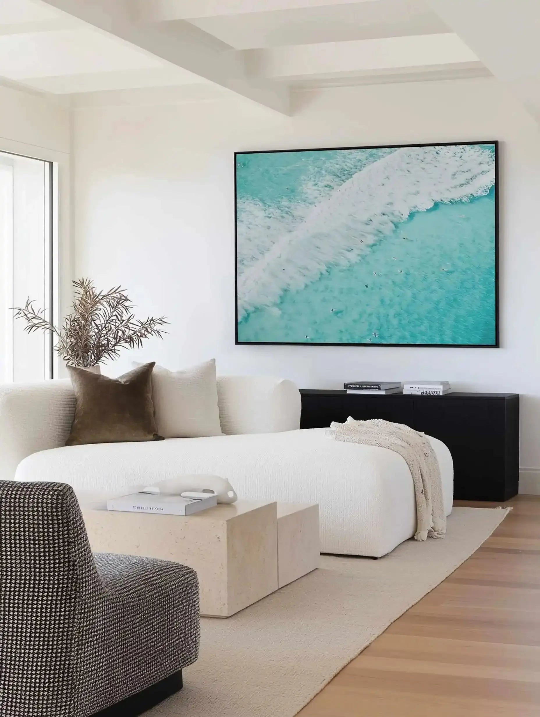 Bondi Surf | Aerial Photo Wall Framed Canvas Art Print from Olive et Oriel where you can shop wallpaper and artworks online