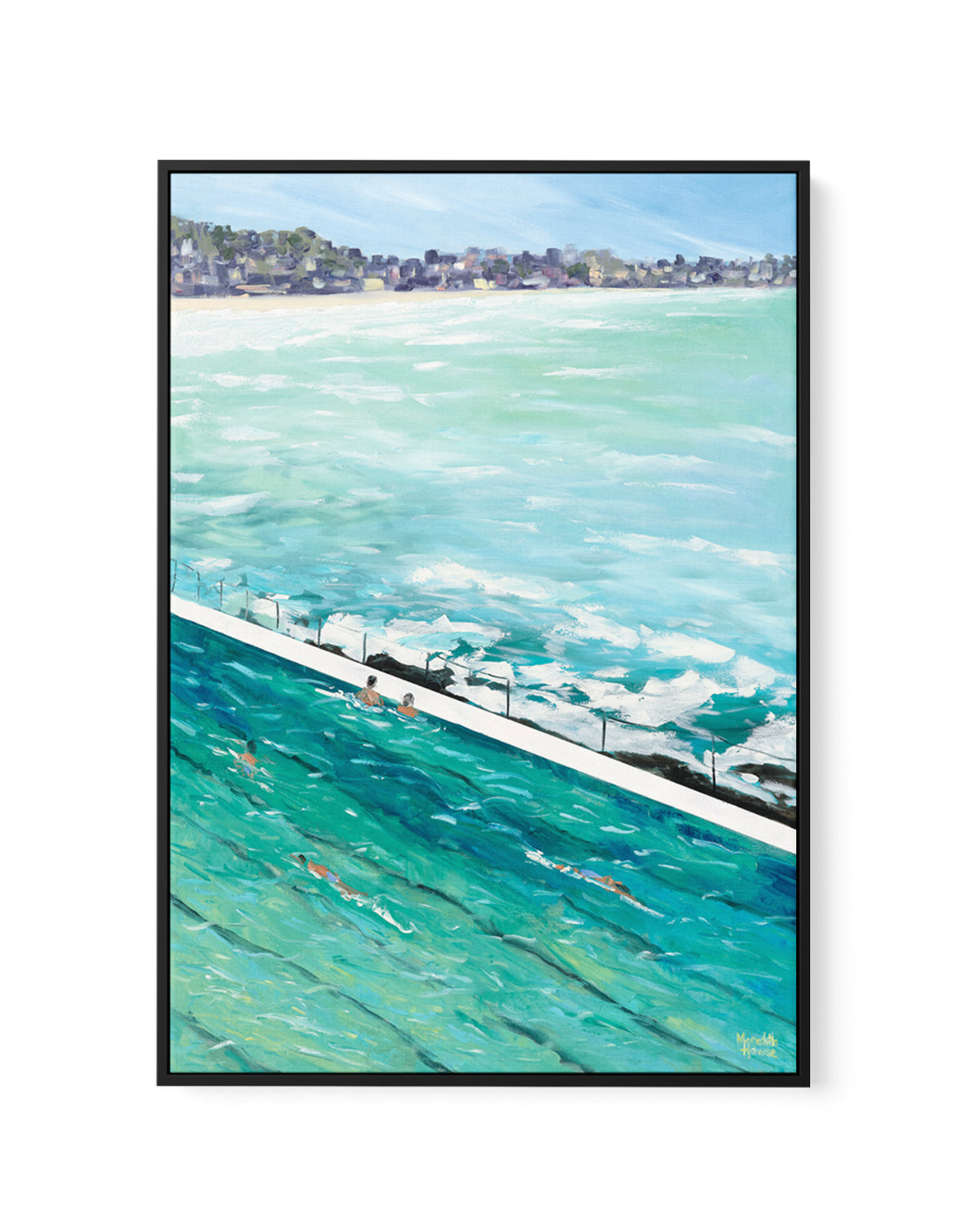 Bondi View by Meredith Howse | Framed Canvas Art Print