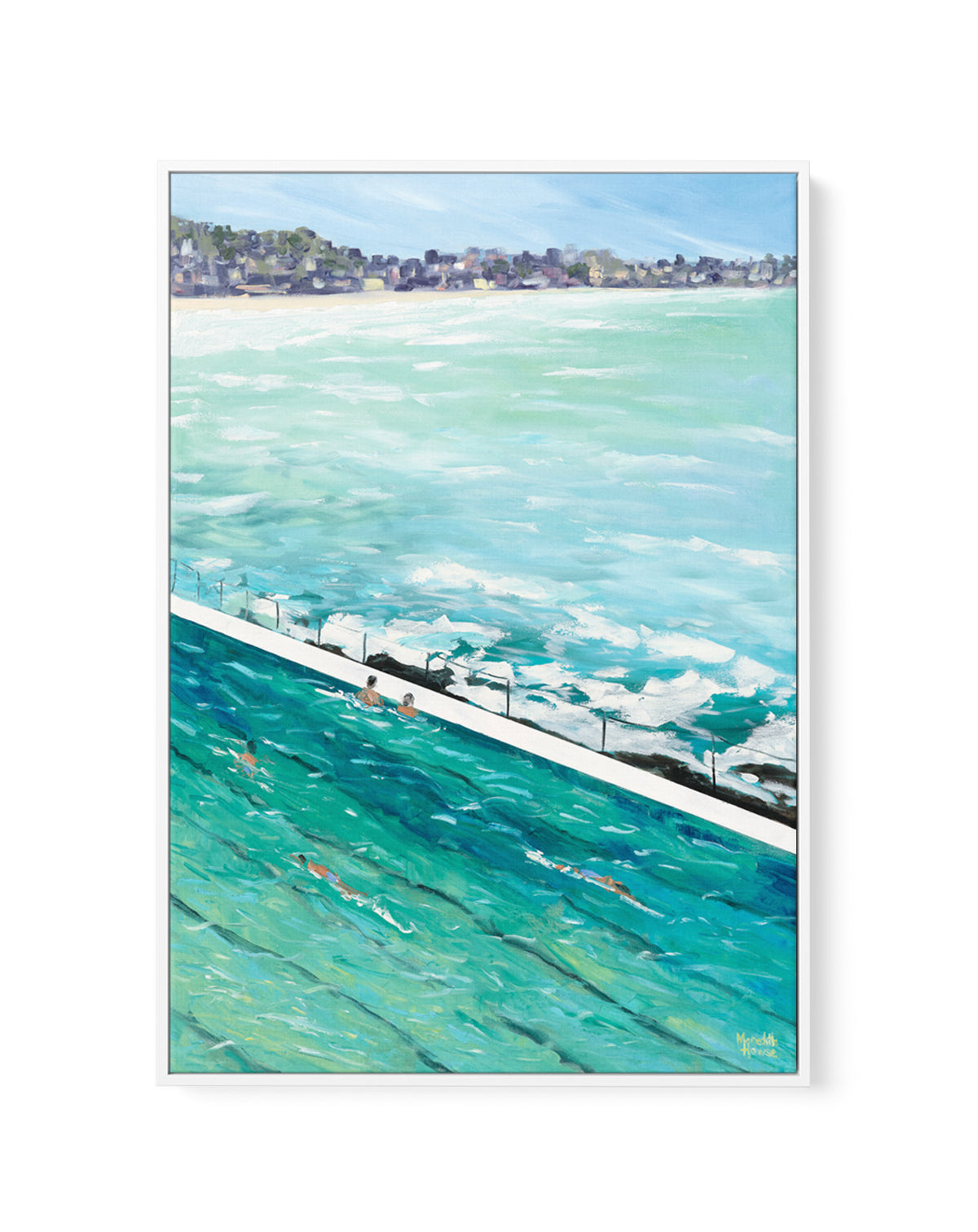 Bondi View by Meredith Howse | Framed Canvas Art Print