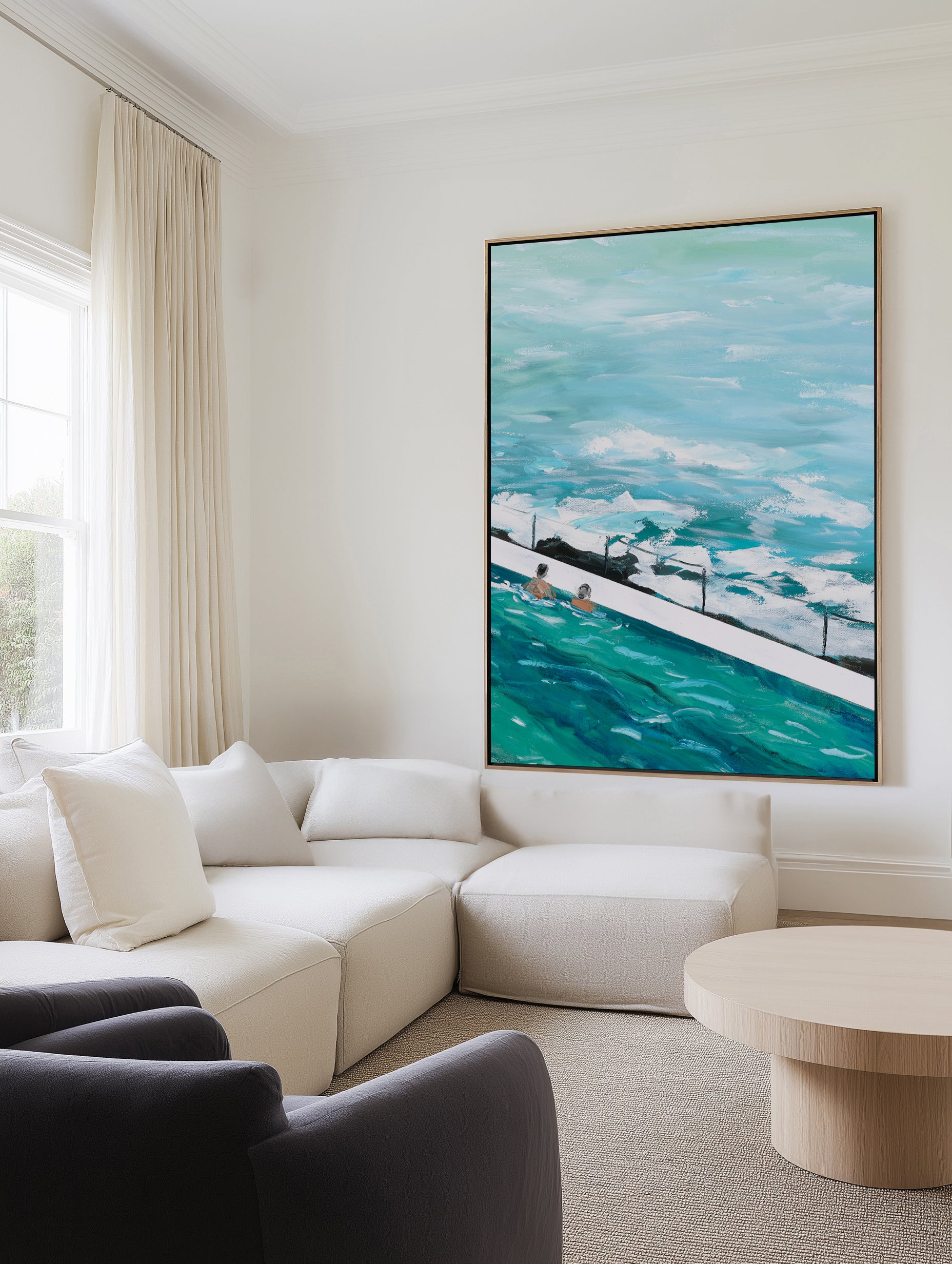 Bondi View by Meredith Howse | Framed Canvas Art Print
