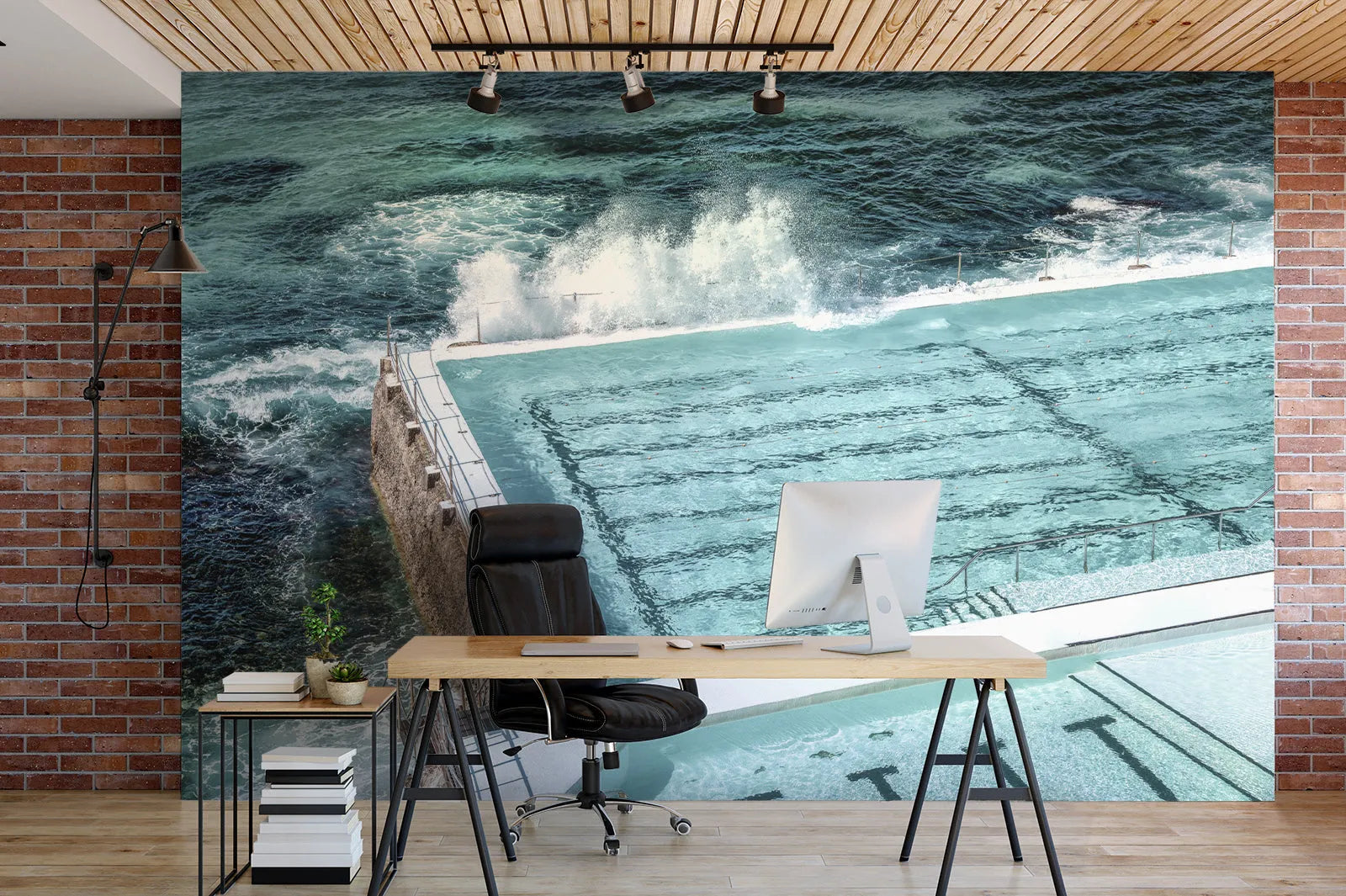 Bondi Icebergs | Sydney Photo Mural Wallpaper from Olive et Oriel where you can shop wallpaper and artworks online