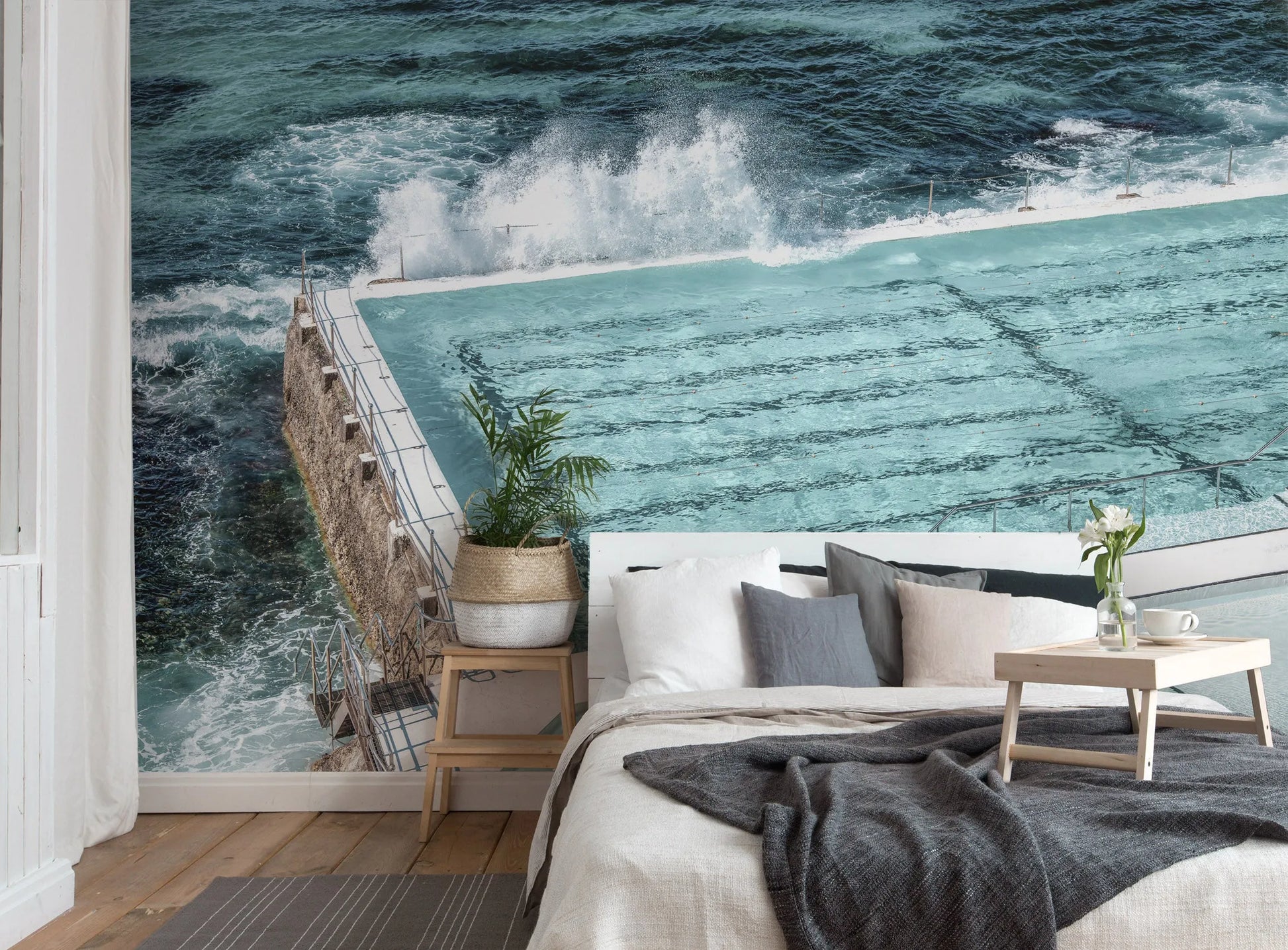 Bondi Icebergs | Sydney Photo Mural Wallpaper from Olive et Oriel where you can shop wallpaper and artworks online