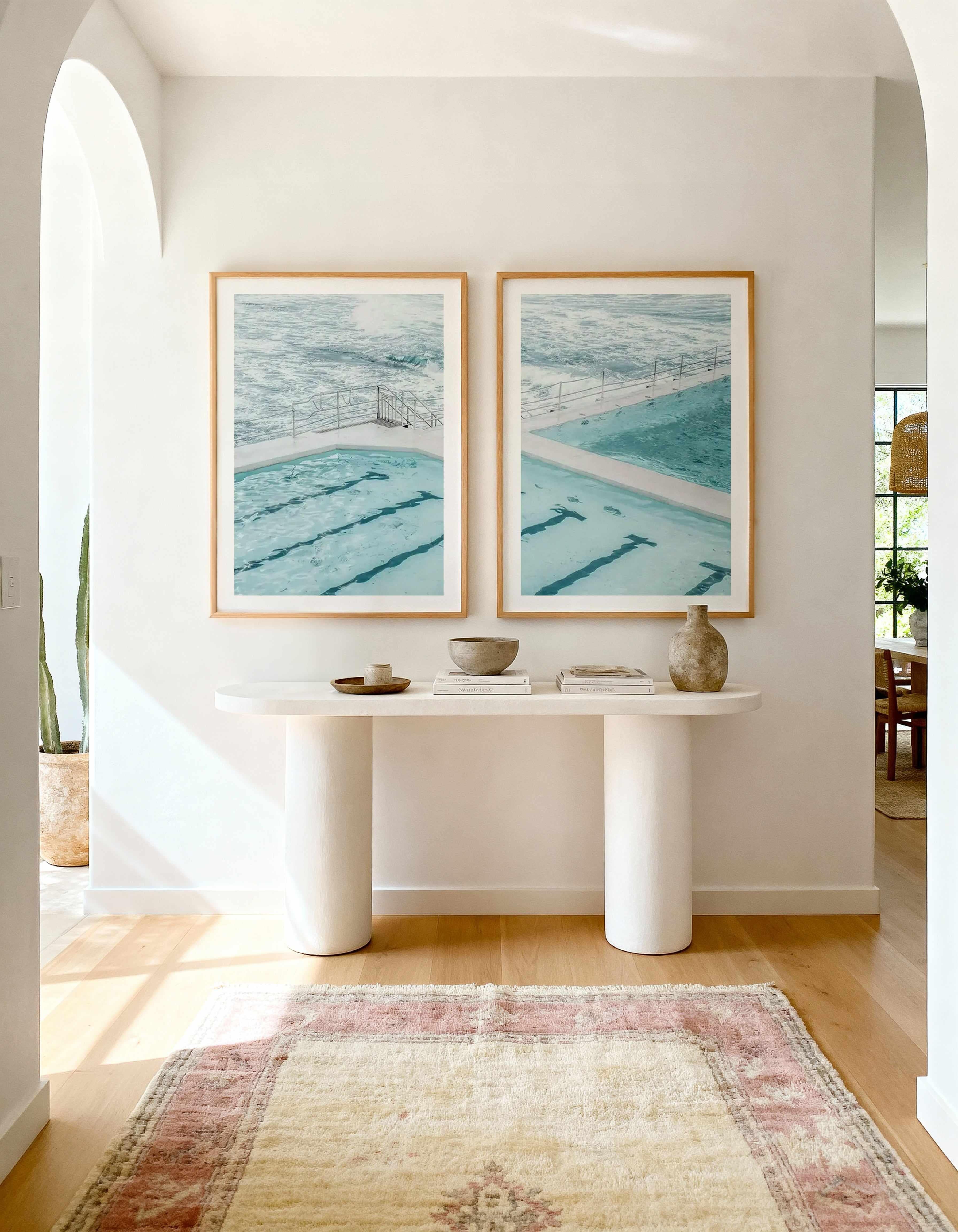Bondi in Blue I & II Art Print Set of 2 | Matching Wall Art from Olive et Oriel where you can shop wallpaper and artworks online