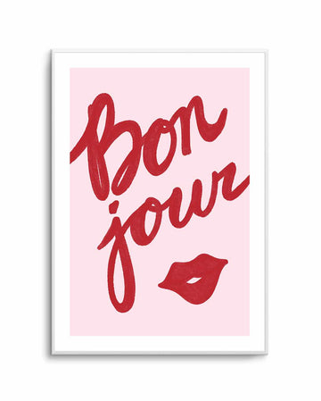 Bonjour Lip By Athene Fritsch | Art Print from Olive et Oriel where you can shop wallpaper and artworks online
