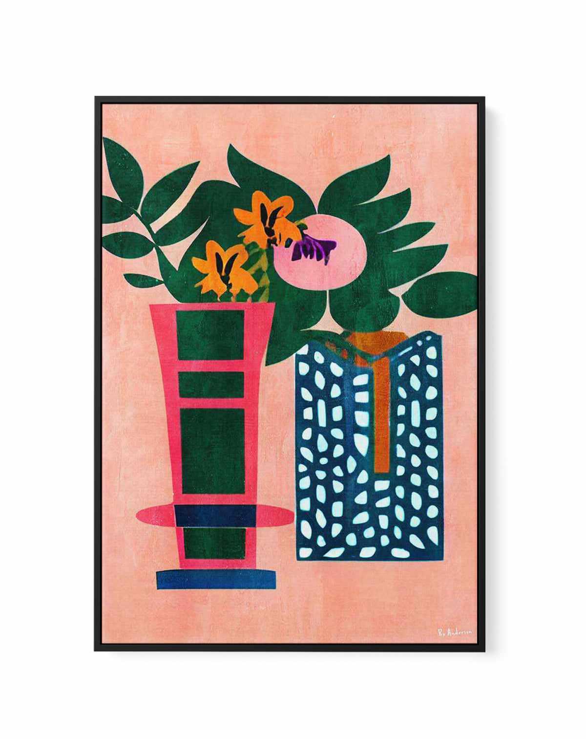 Bonjour, Mi Amor by Bo Anderson | Framed Canvas Art Print from Olive et Oriel where you can shop wallpaper and artworks online