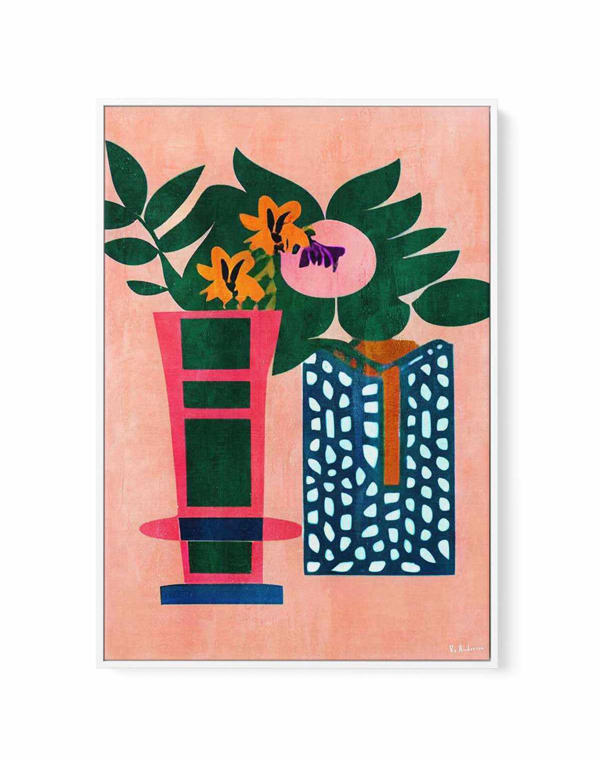Bonjour, Mi Amor by Bo Anderson | Framed Canvas Art Print from Olive et Oriel where you can shop wallpaper and artworks online