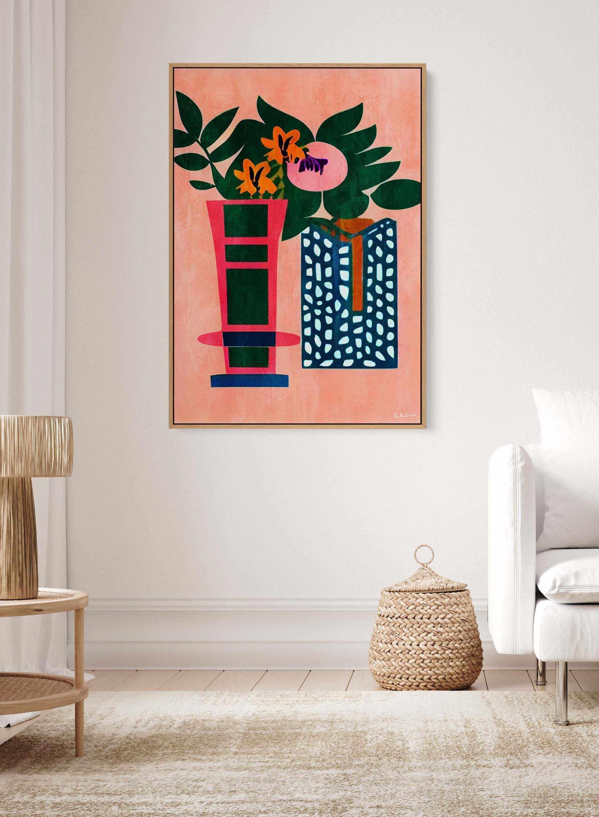 Bonjour, Mi Amor by Bo Anderson | Framed Canvas Art Print from Olive et Oriel where you can shop wallpaper and artworks online