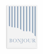 Bonjour Stripes By Grace Digital Art | Art Print