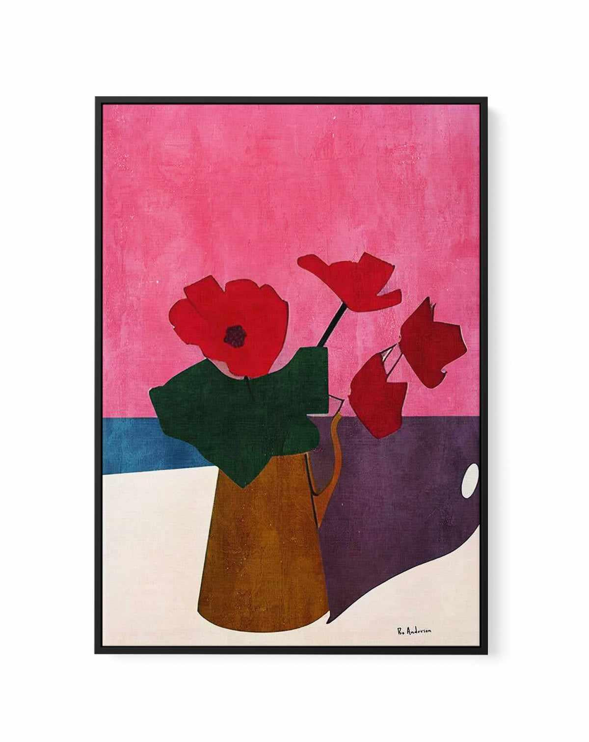 Bonsoir Cherie By Bo Anderson | Framed Canvas Art Print from Olive et Oriel where you can shop wallpaper and artworks online