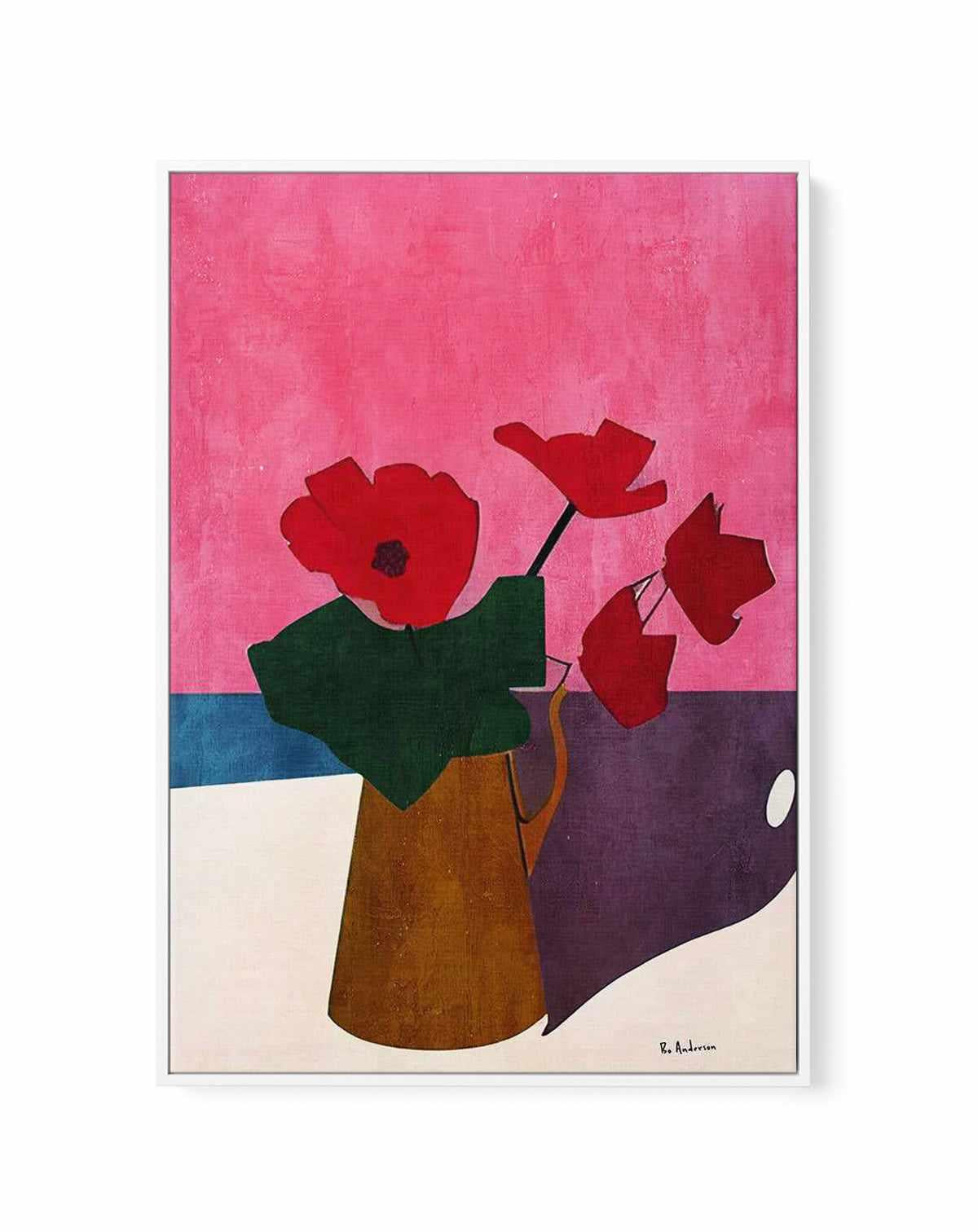 Bonsoir Cherie By Bo Anderson | Framed Canvas Art Print