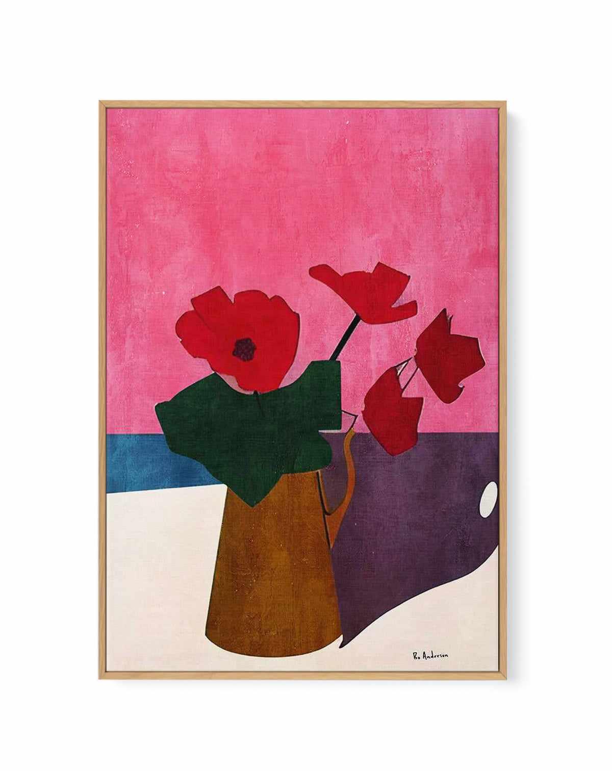 Bonsoir Cherie By Bo Anderson | Framed Canvas Art Print from Olive et Oriel where you can shop wallpaper and artworks online