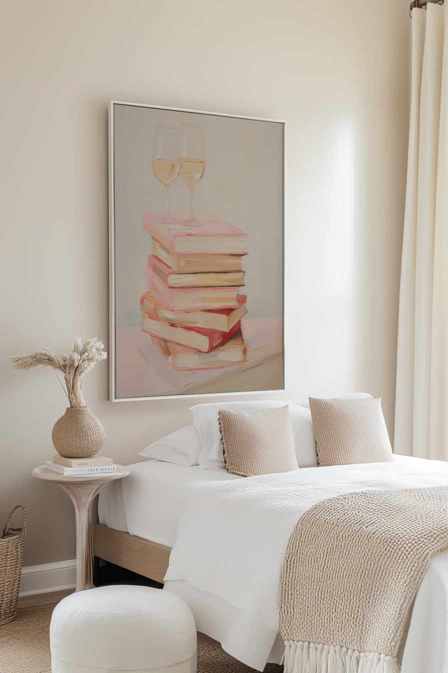 Book Club | Framed Canvas Art Print