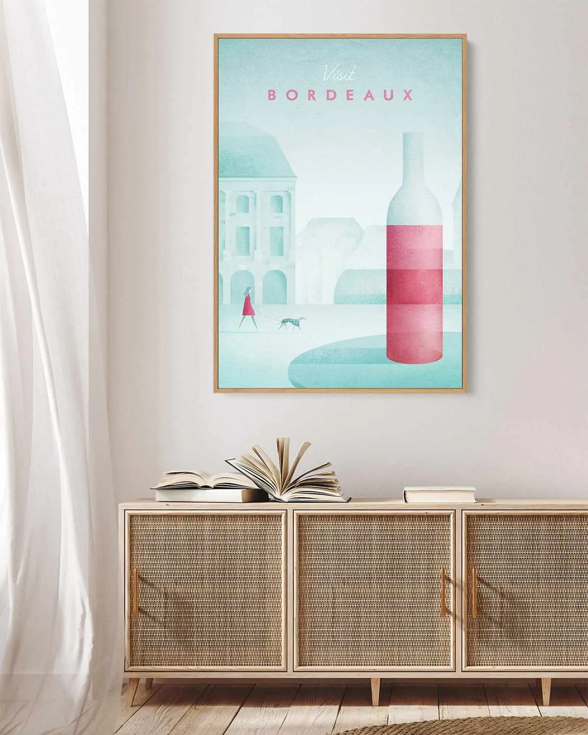 Bordeaux by Henry Rivers | Framed Canvas Art Print from Olive et Oriel where you can shop wallpaper and artworks online