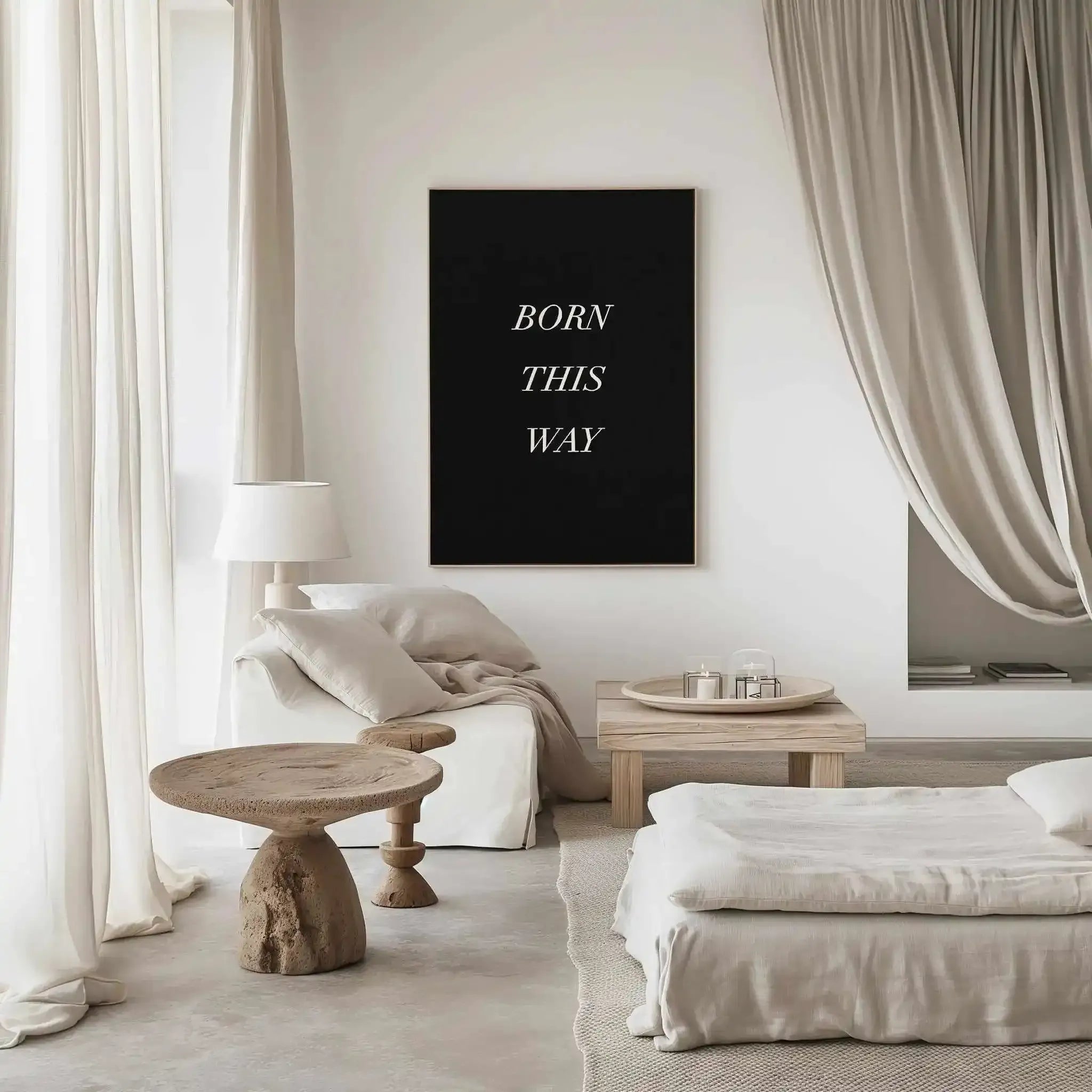 Born This Way | Framed Canvas Art Print from Olive et Oriel where you can shop wallpaper and artworks online