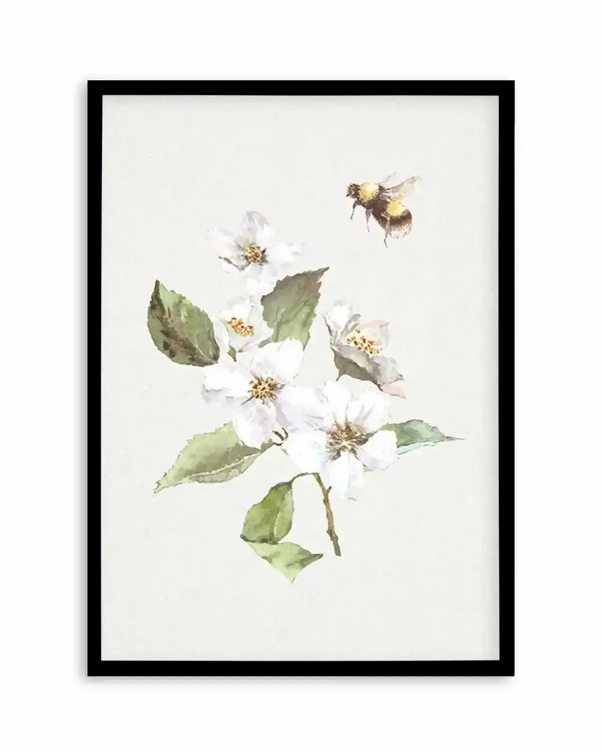 Botanica Bees I Art Print from Olive et Oriel where you can shop wallpaper and artworks online