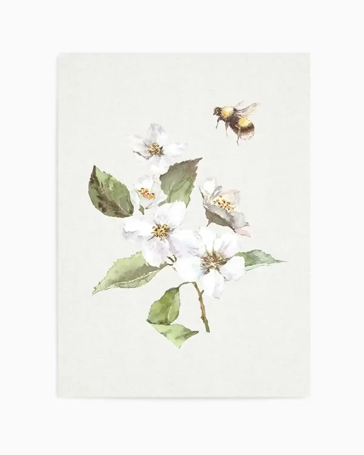 Botanica Bees I Art Print from Olive et Oriel where you can shop wallpaper and artworks online
