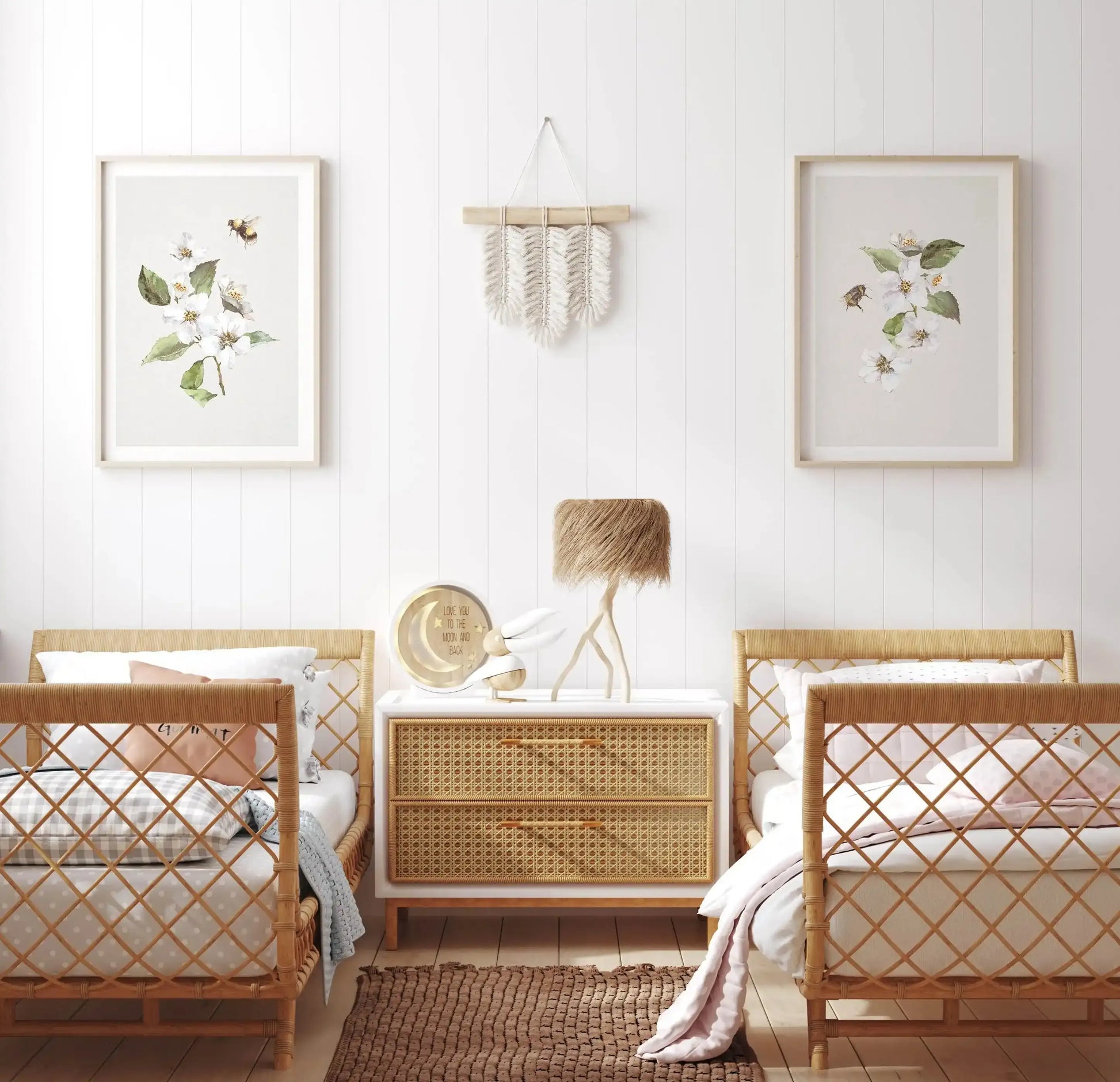 Botanica Bees II Art Print-PRINT-Olive et Oriel-Olive et Oriel-Buy-Australian-Art-Prints-Online-with-Olive-et-Oriel-Your-Artwork-Specialists-Austrailia-Decorate-With-Coastal-Photo-Wall-Art-Prints-From-Our-Beach-House-Artwork-Collection-Fine-Poster-and-Framed-Artwork