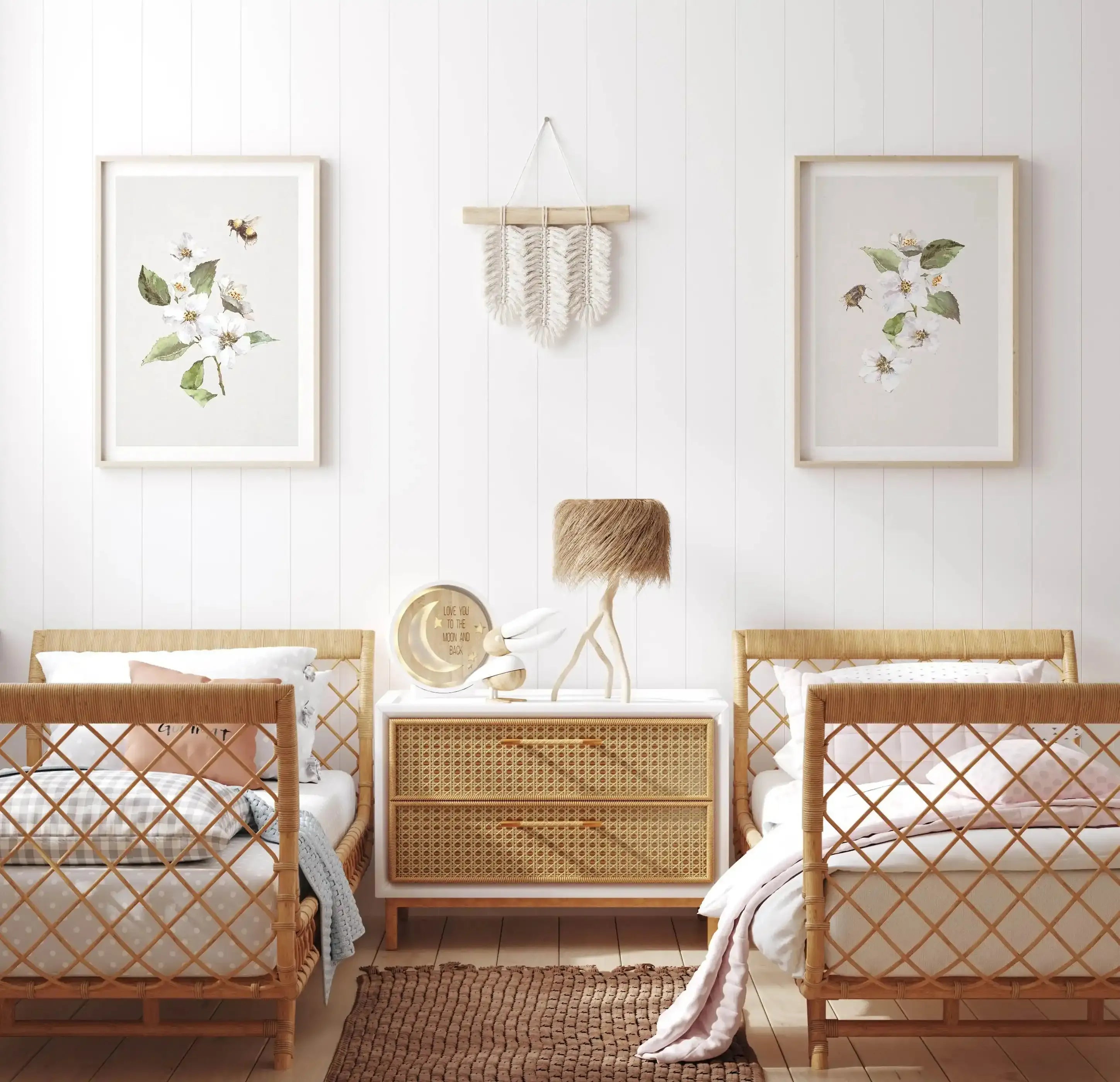 Botanica Bees II Art Print-PRINT-Olive et Oriel-Olive et Oriel-Buy-Australian-Art-Prints-Online-with-Olive-et-Oriel-Your-Artwork-Specialists-Austrailia-Decorate-With-Coastal-Photo-Wall-Art-Prints-From-Our-Beach-House-Artwork-Collection-Fine-Poster-and-Framed-Artwork