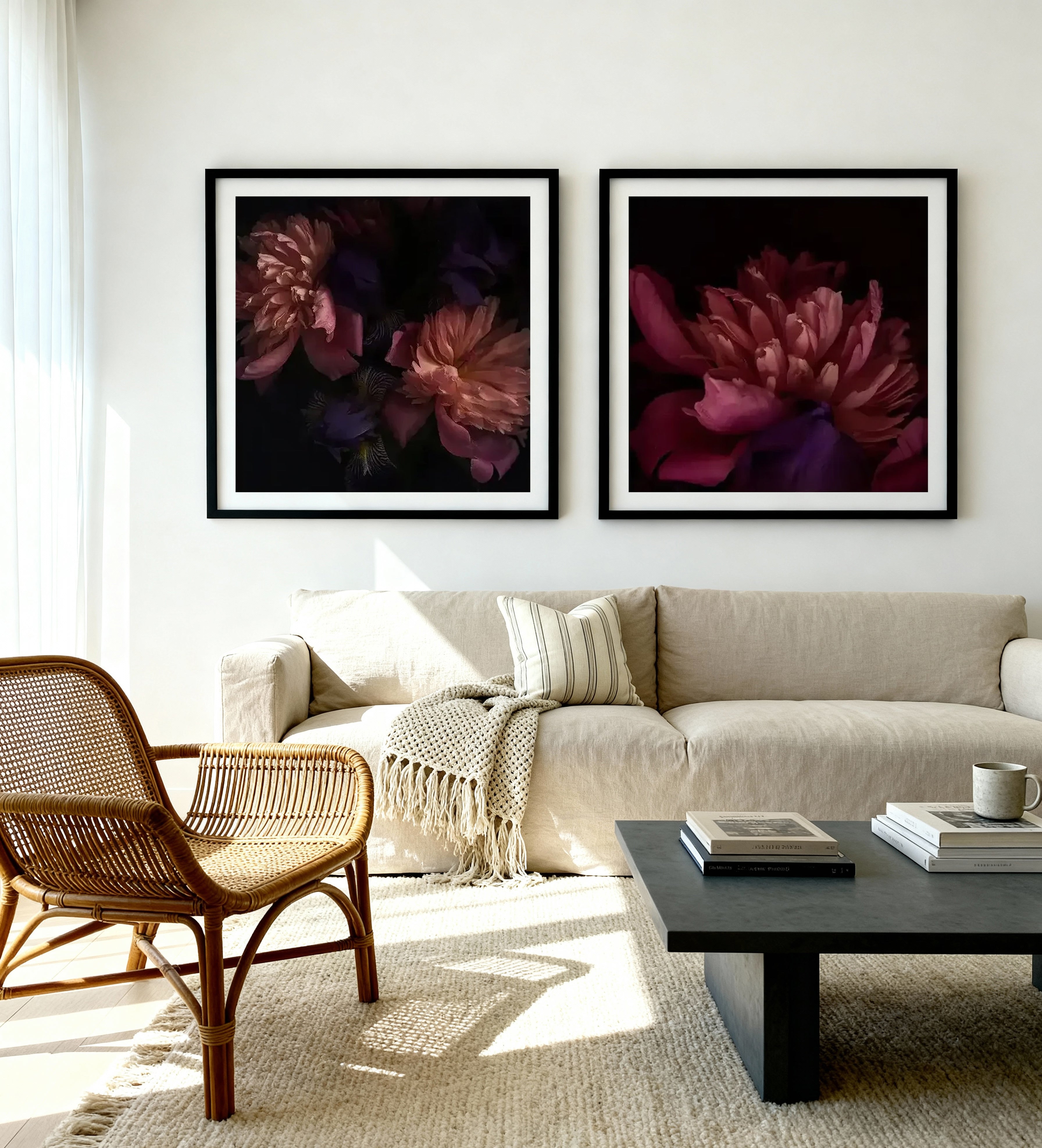 Botanica SQ II & III Art Print Set of 2 | Matching Wall Art