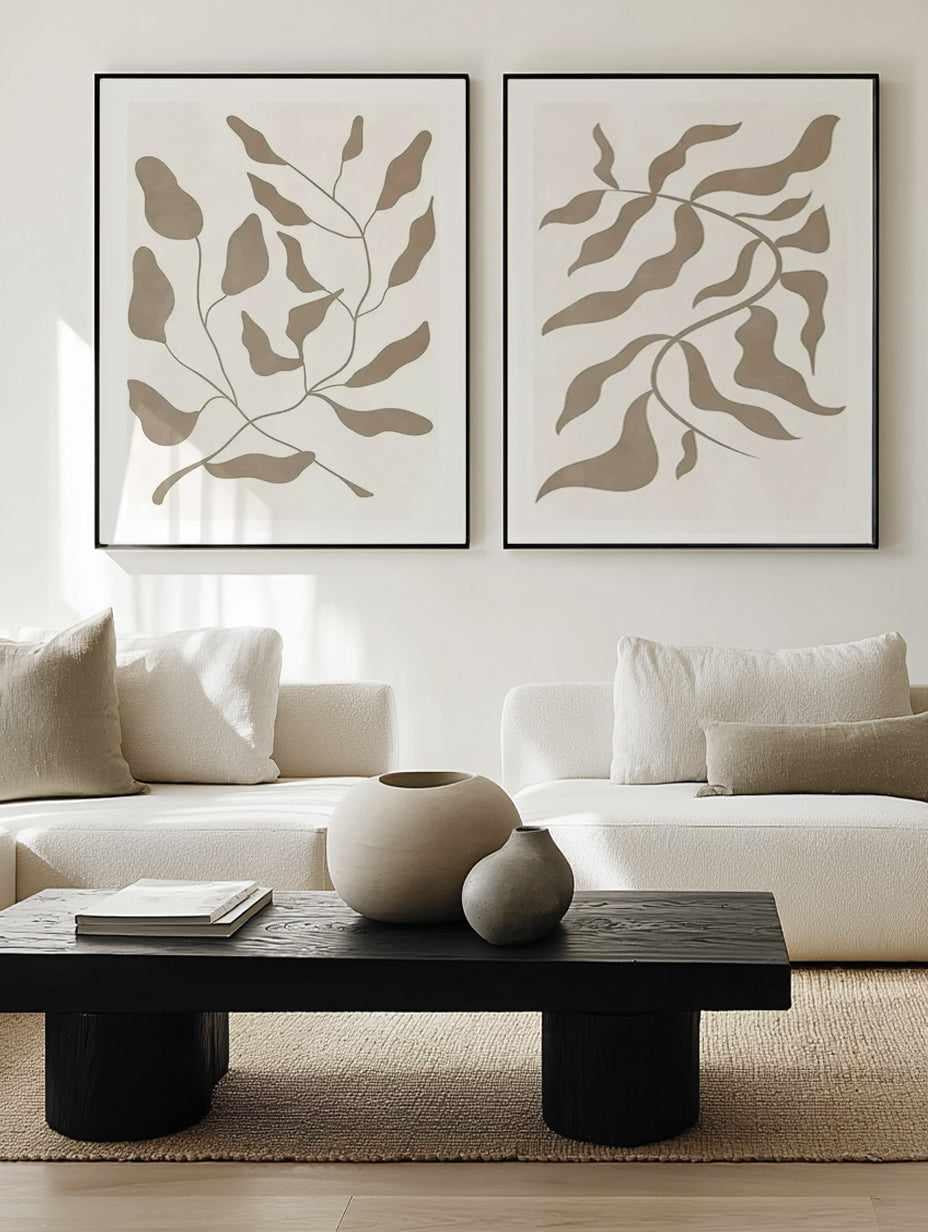 Botanica in Bronze I & II Art Print Set of 2 | Matching Wall Art from Olive et Oriel where you can shop wallpaper and artworks online
