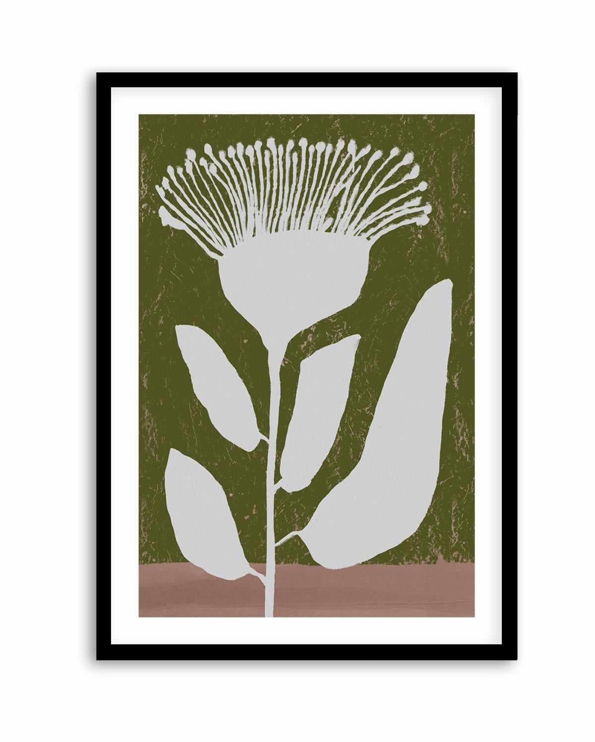 Botanical Design Of A Flower Against | Art Print from Olive et Oriel where you can shop wallpaper and artworks online