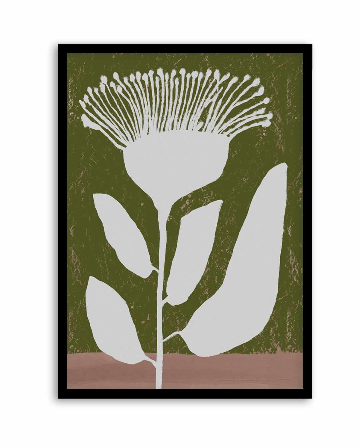 Botanical Design Of A Flower Against | Art Print from Olive et Oriel where you can shop wallpaper and artworks online