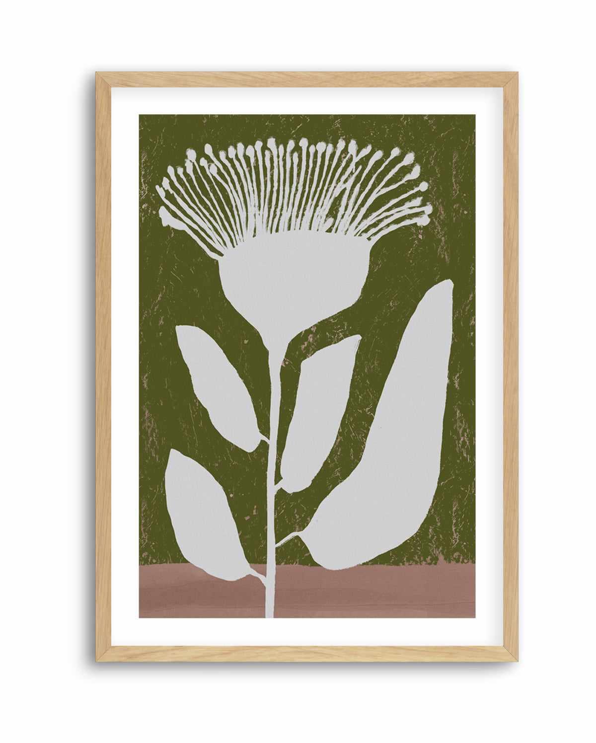 Botanical Design Of A Flower Against | Art Print from Olive et Oriel where you can shop wallpaper and artworks online