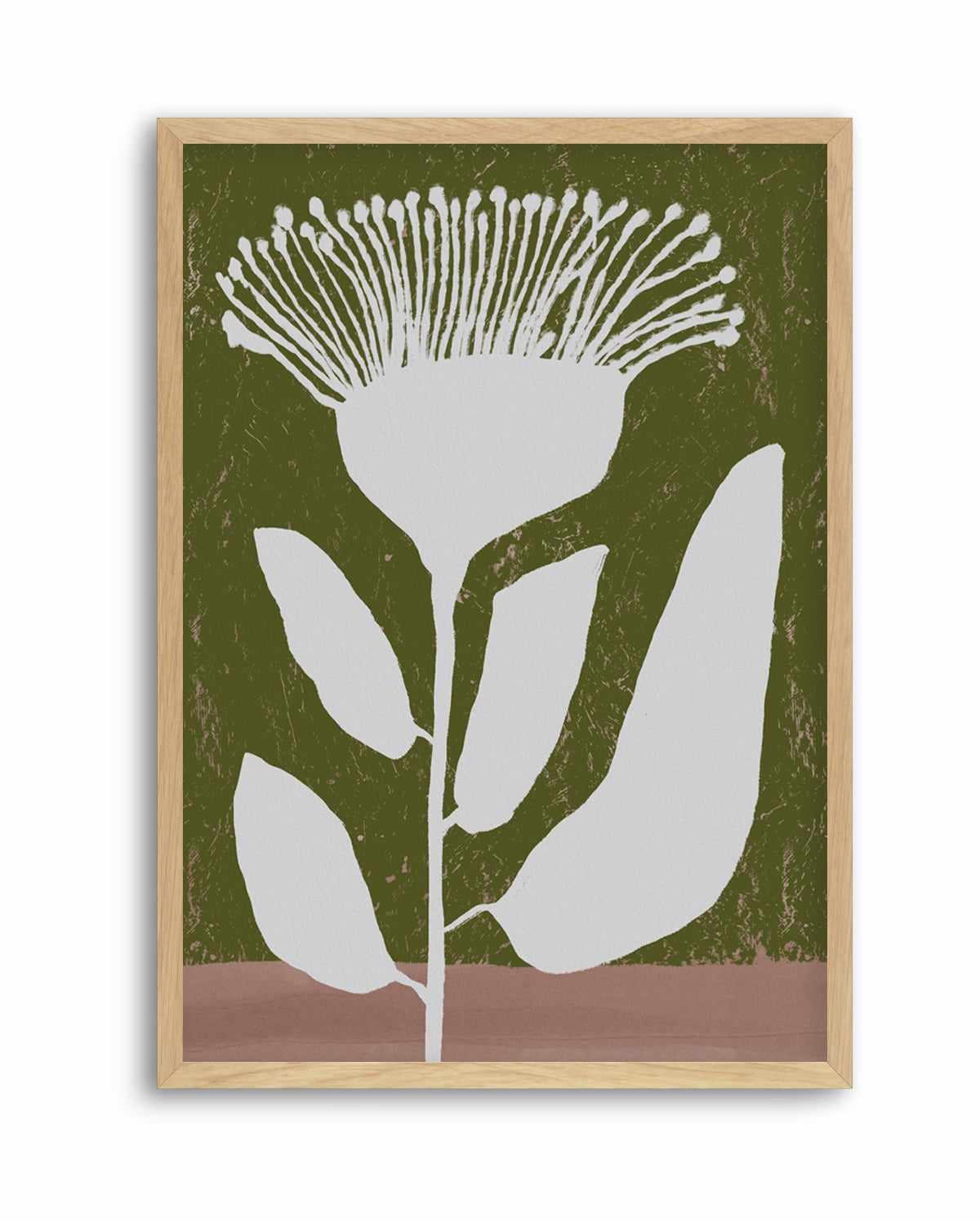 Botanical Design Of A Flower Against | Art Print from Olive et Oriel where you can shop wallpaper and artworks online