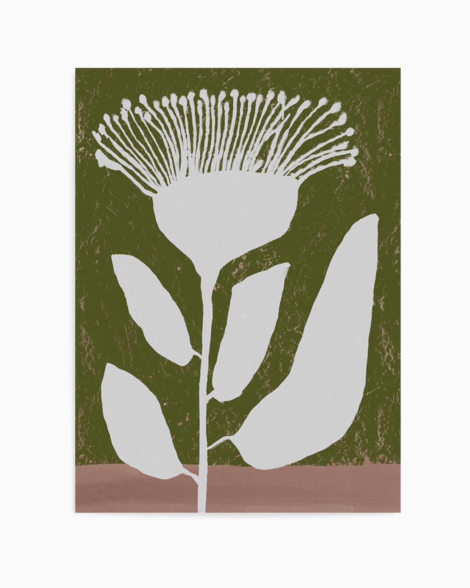 Botanical Design Of A Flower Against | Art Print from Olive et Oriel where you can shop wallpaper and artworks online