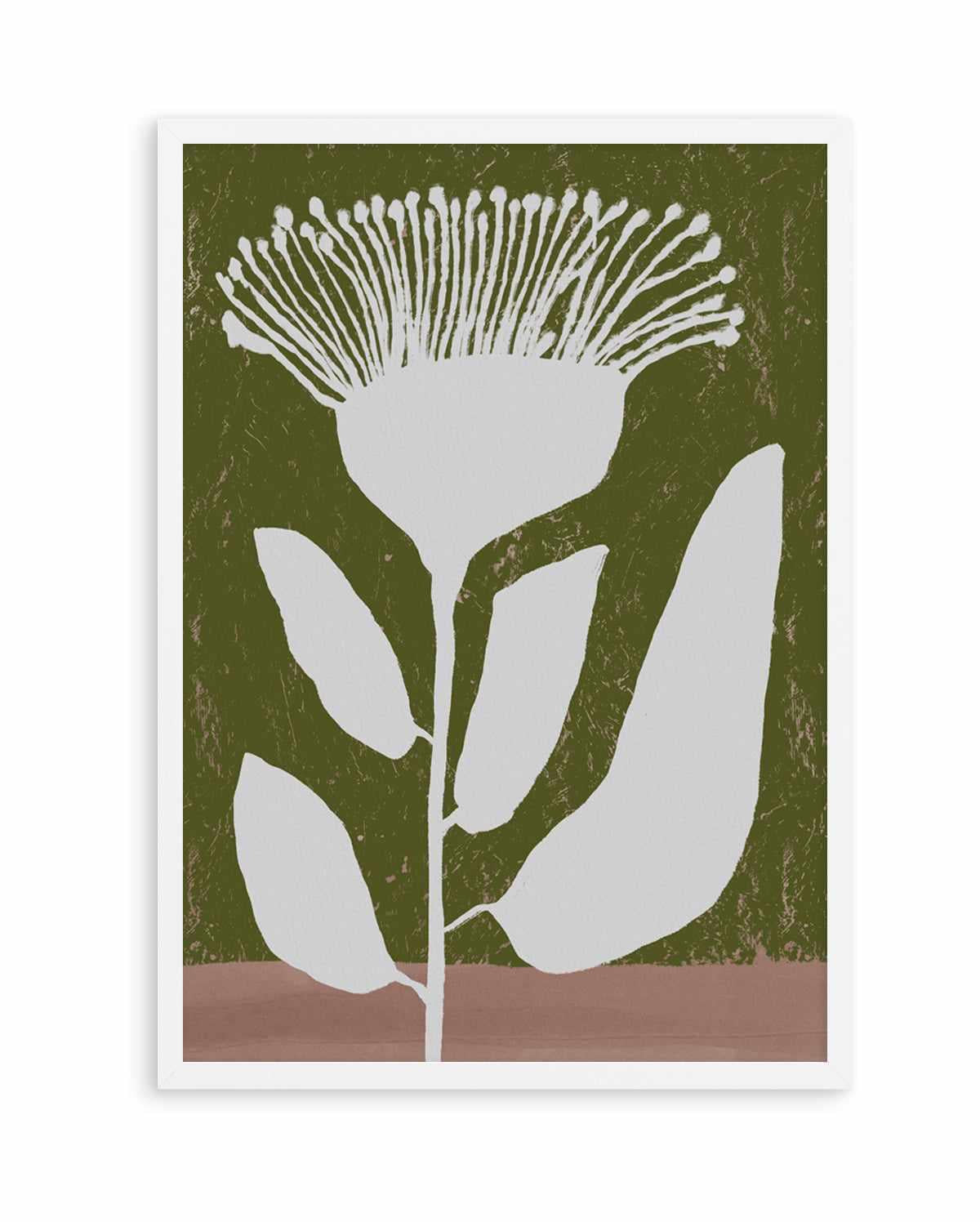 Botanical Design Of A Flower Against | Art Print from Olive et Oriel where you can shop wallpaper and artworks online