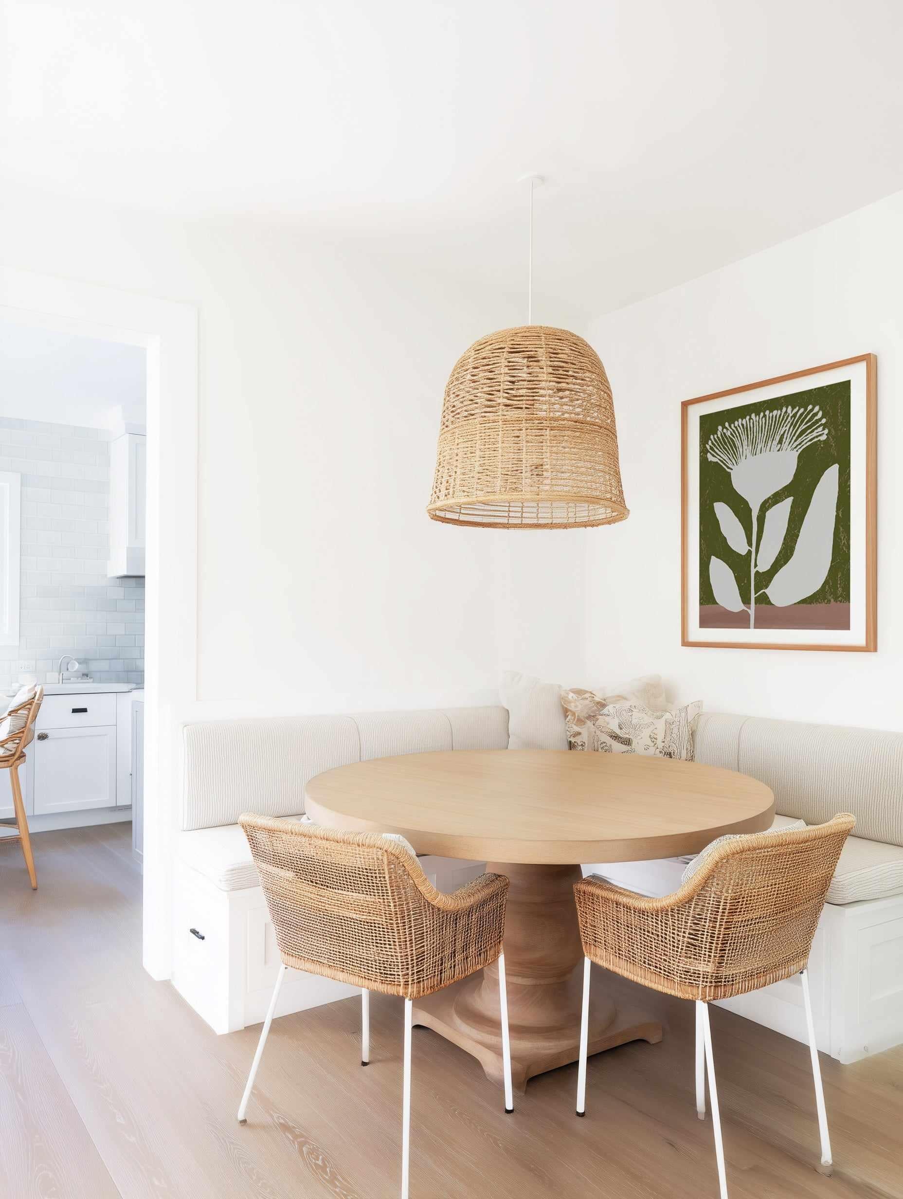 Botanical Design Of A Flower Against | Art Print from Olive et Oriel where you can shop wallpaper and artworks online