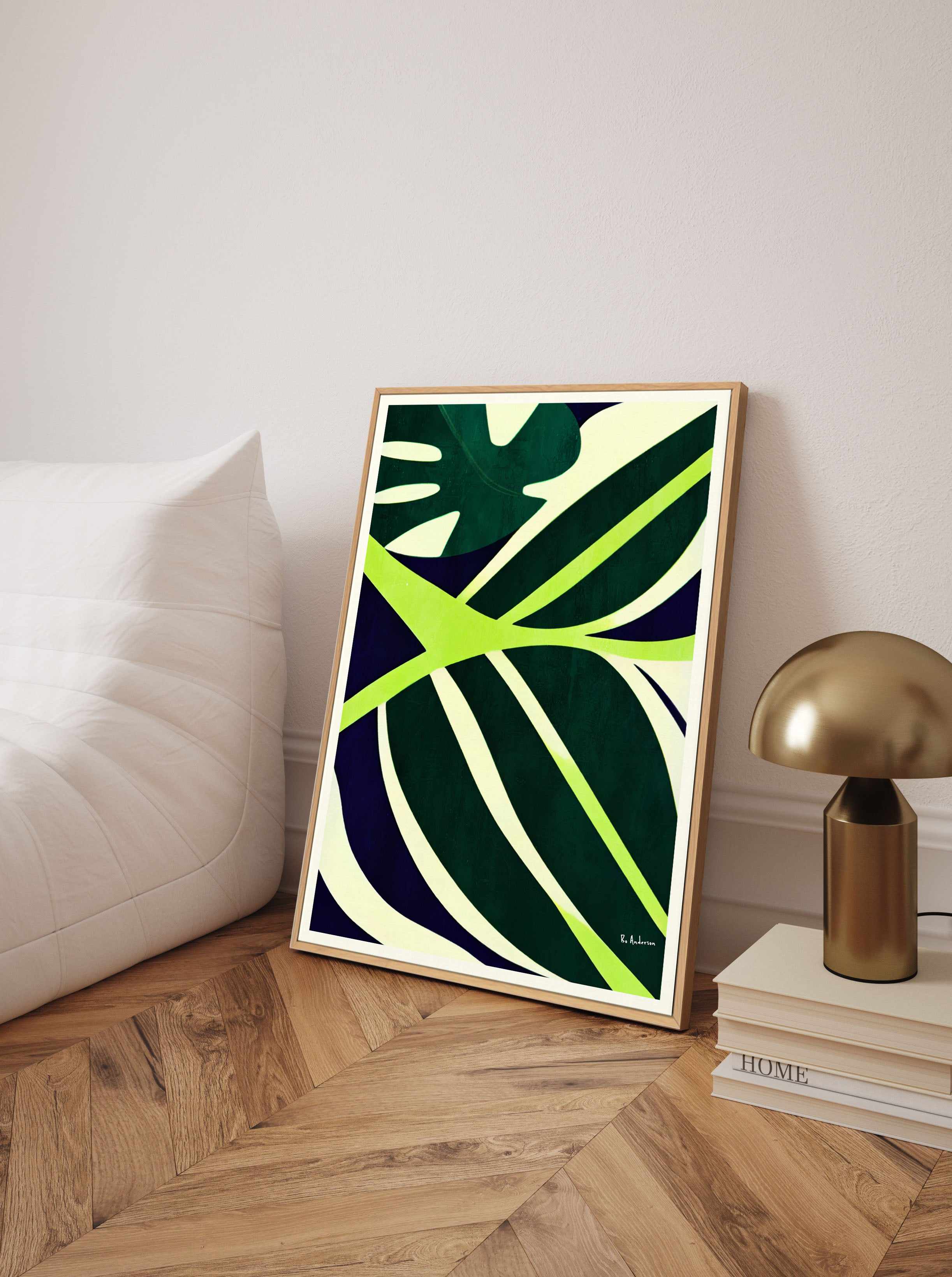 Botaniques Verde By Bo Anderson | Framed Canvas Art Print from Olive et Oriel where you can shop wallpaper and artworks online