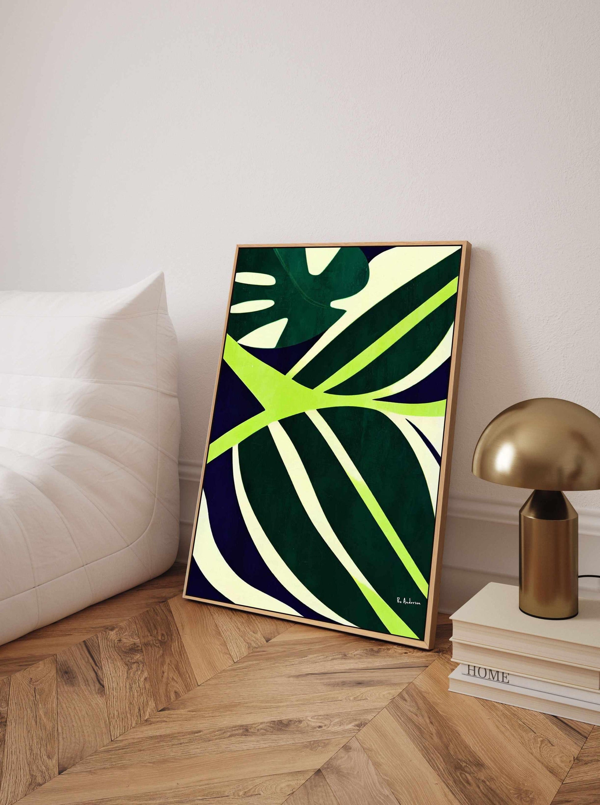 Botaniques Verde By Bo Anderson | Framed Canvas Art Print from Olive et Oriel where you can shop wallpaper and artworks online