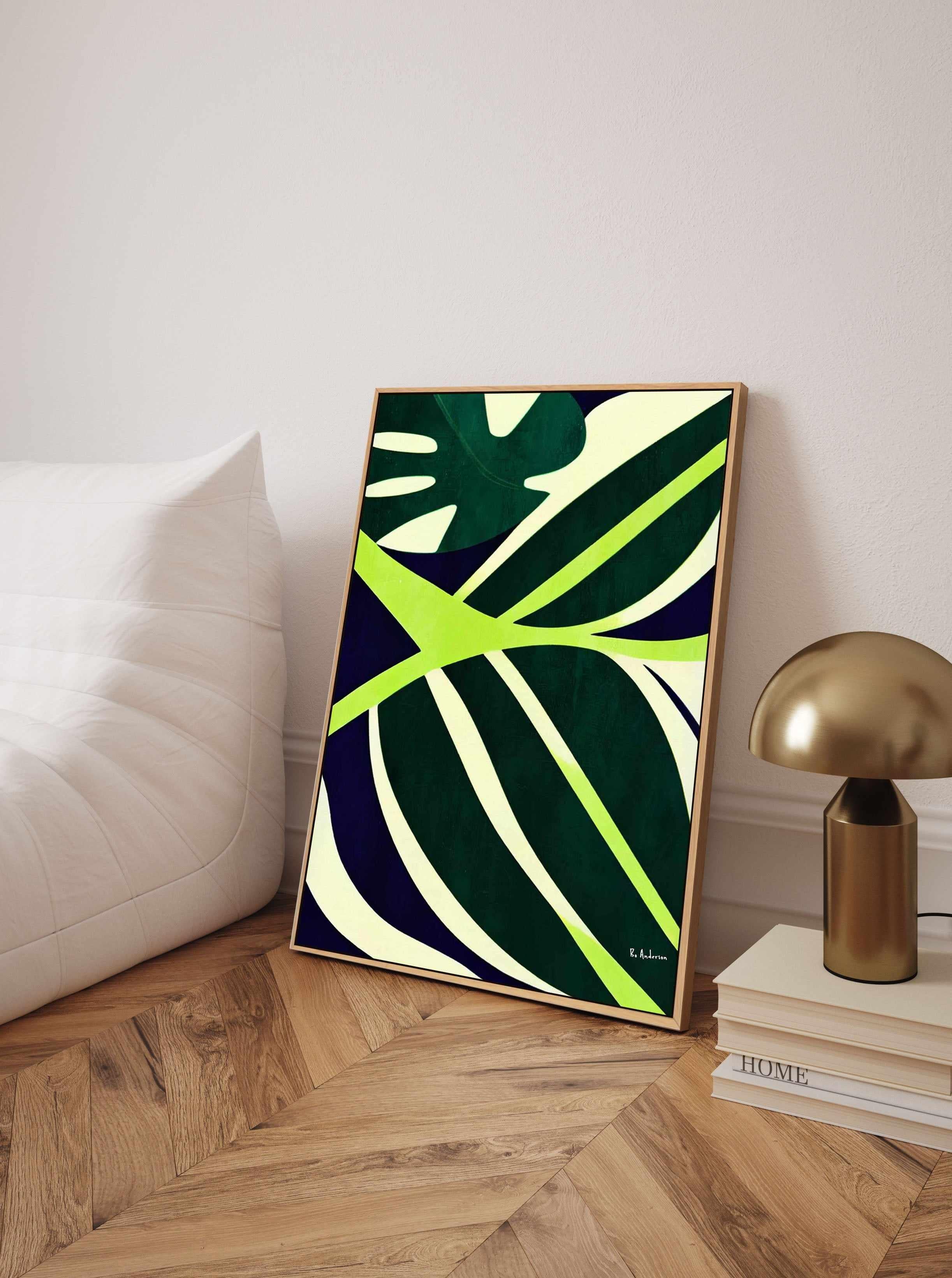 Botaniques Verde By Bo Anderson | Framed Canvas Art Print from Olive et Oriel where you can shop wallpaper and artworks online