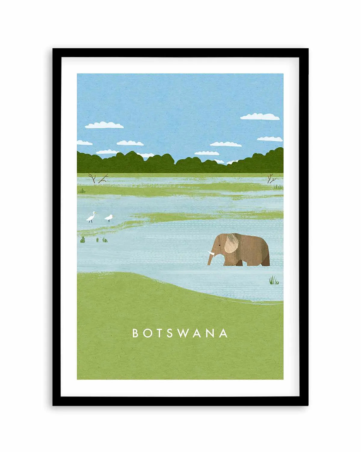 Botswana by Henry Rivers Art Print from Olive et Oriel where you can shop wallpaper and artworks online