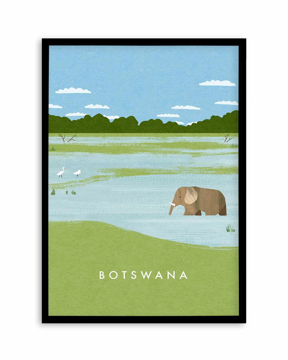 Botswana by Henry Rivers Art Print from Olive et Oriel where you can shop wallpaper and artworks online