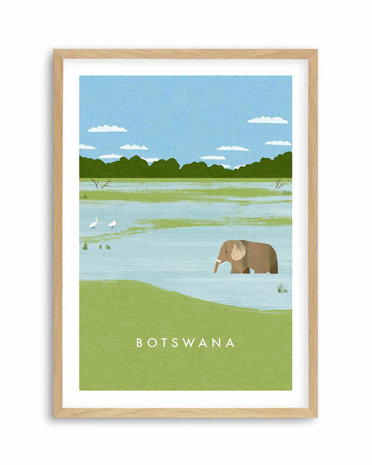 Botswana by Henry Rivers Art Print from Olive et Oriel where you can shop wallpaper and artworks online
