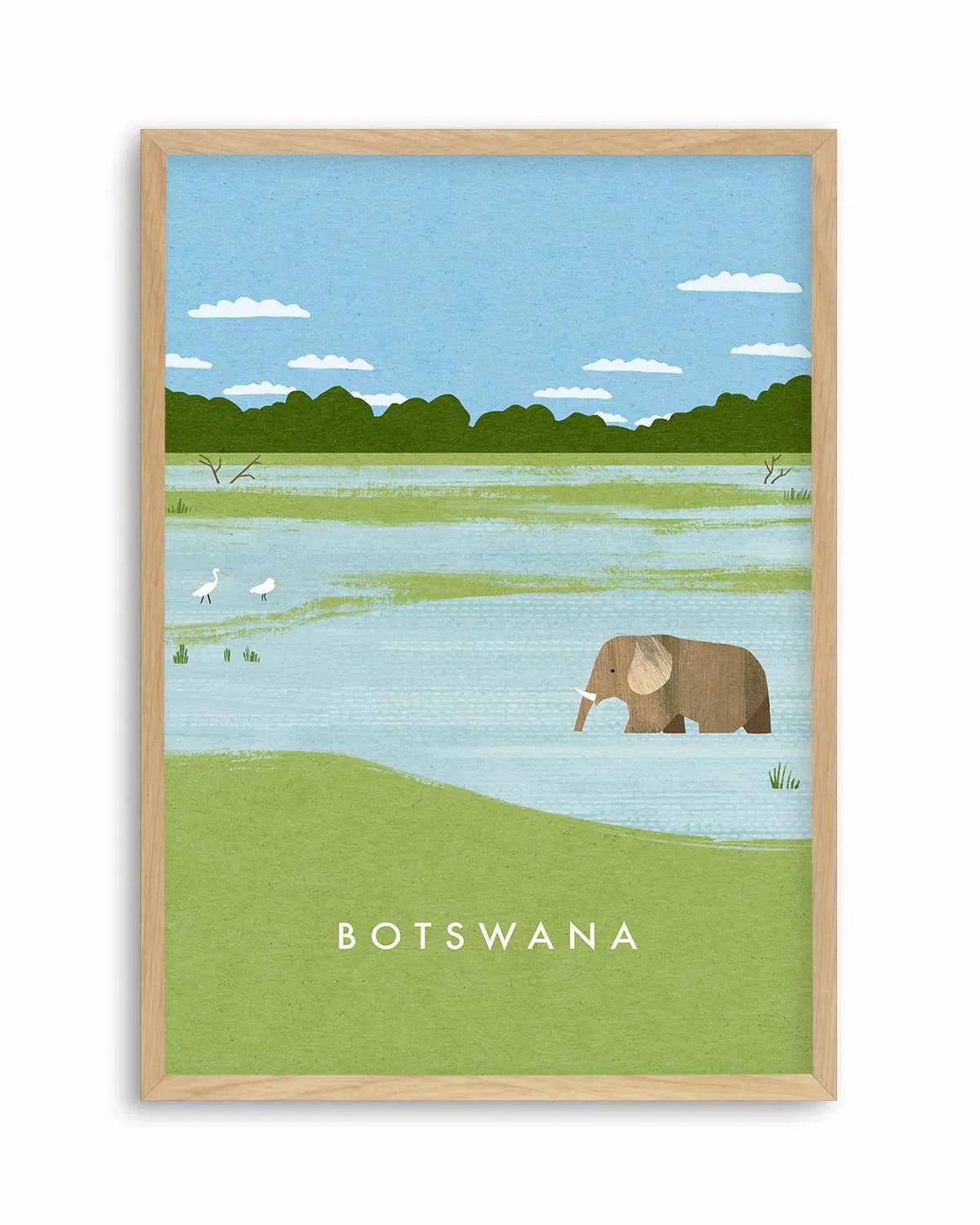 Botswana by Henry Rivers Art Print from Olive et Oriel where you can shop wallpaper and artworks online