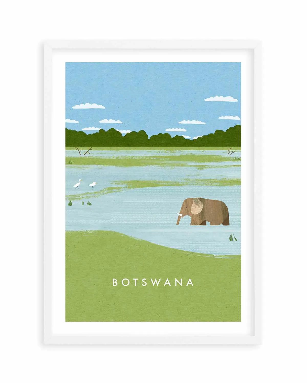 Botswana by Henry Rivers Art Print from Olive et Oriel where you can shop wallpaper and artworks online