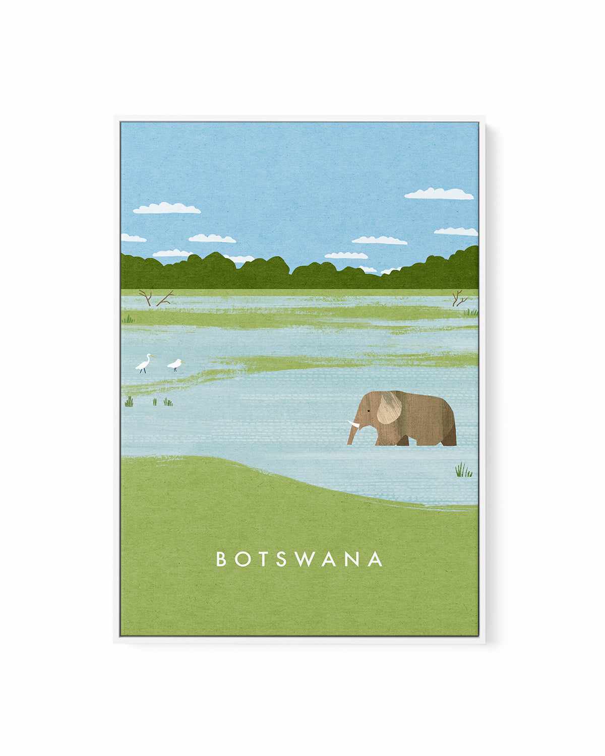 Botswana by Henry Rivers | Framed Canvas Art Print