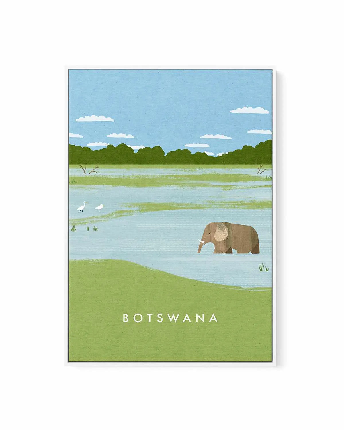 Botswana by Henry Rivers | Framed Canvas Art Print from Olive et Oriel where you can shop wallpaper and artworks online